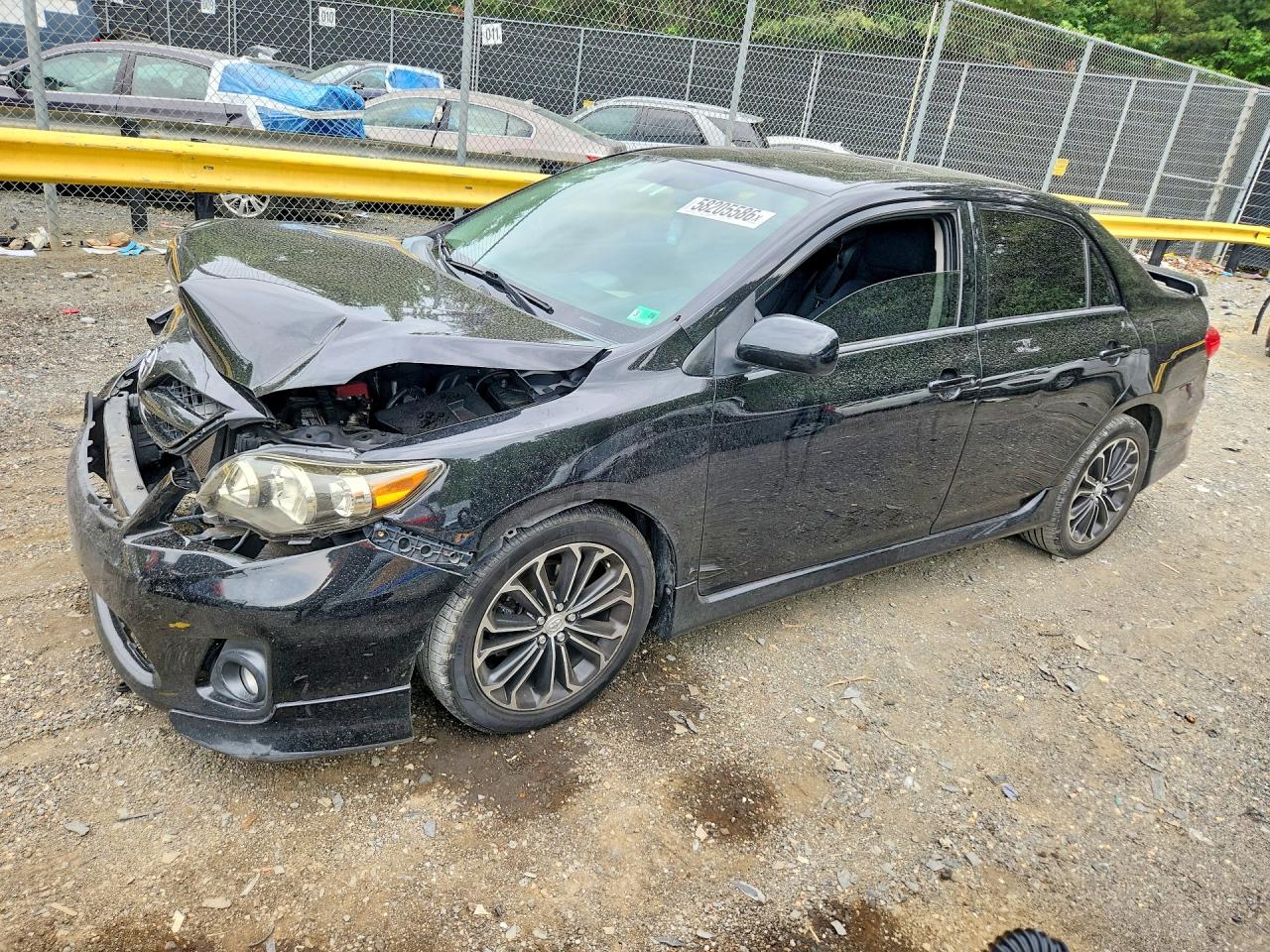 2012 Toyota Corolla S Black vin: 2T1BU4EE3CC914455