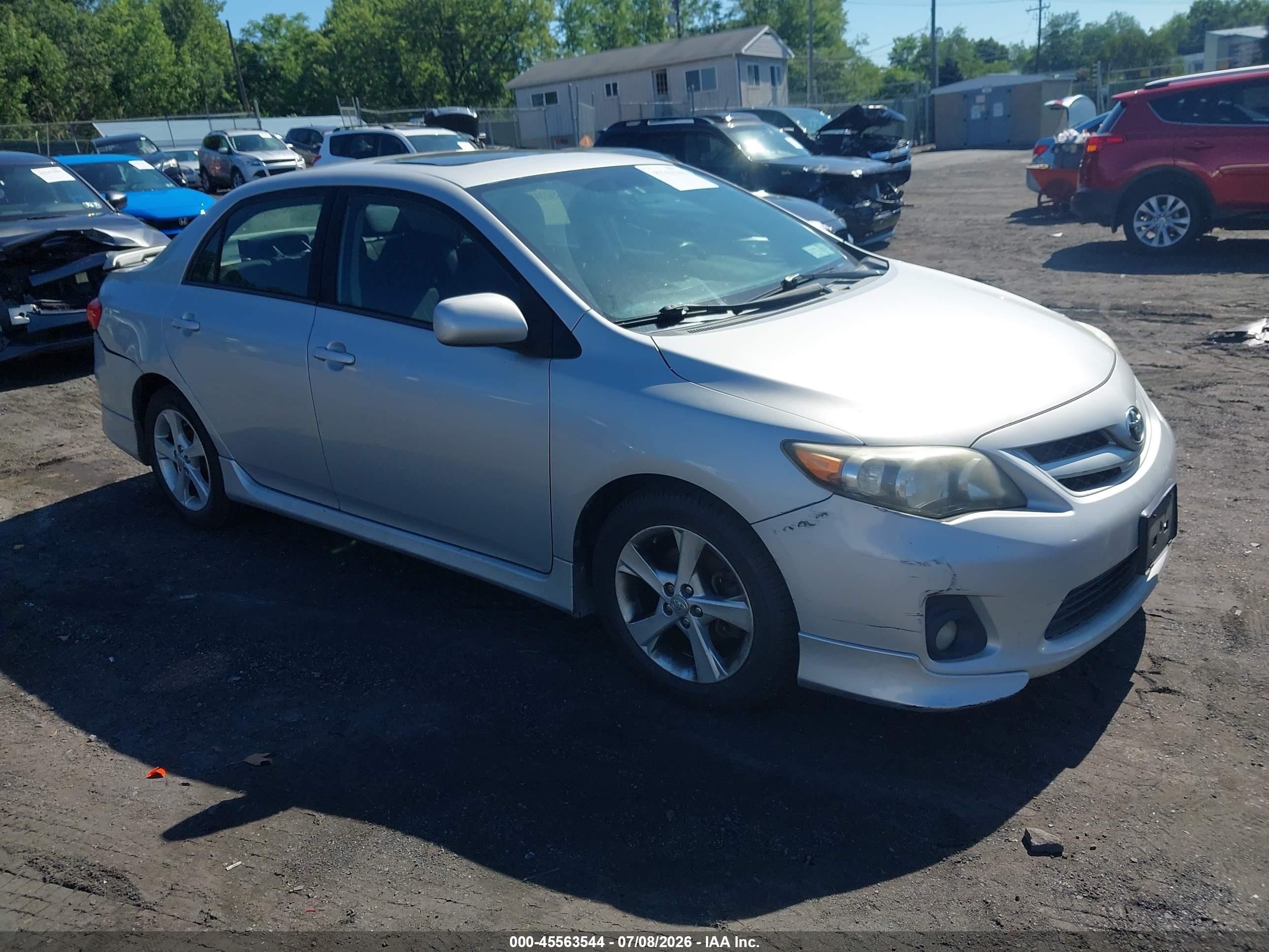 2012 Toyota Corolla S Silver vin: 2T1BU4EE3CC918179