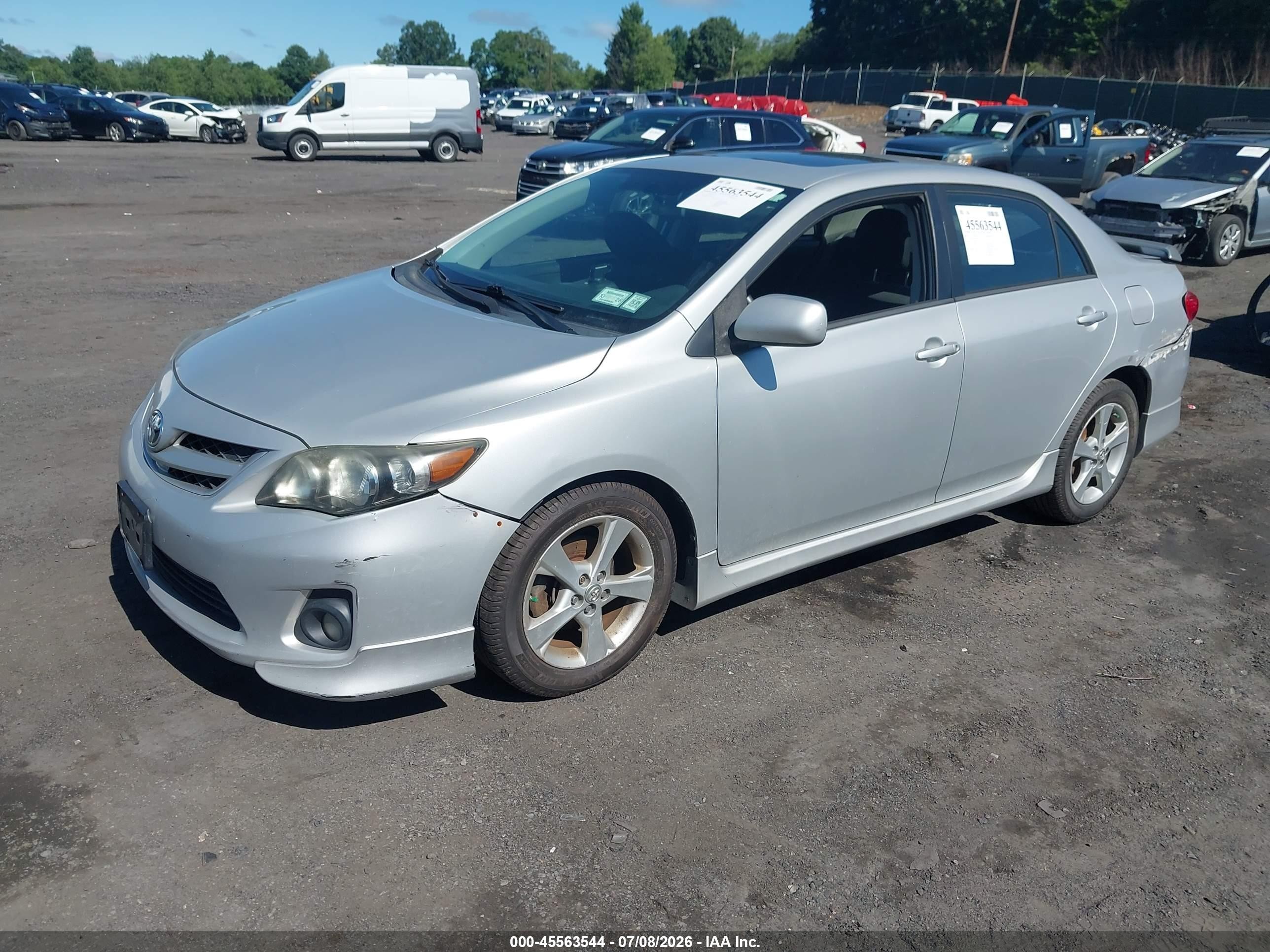 2012 Toyota Corolla S Silver vin: 2T1BU4EE3CC918179