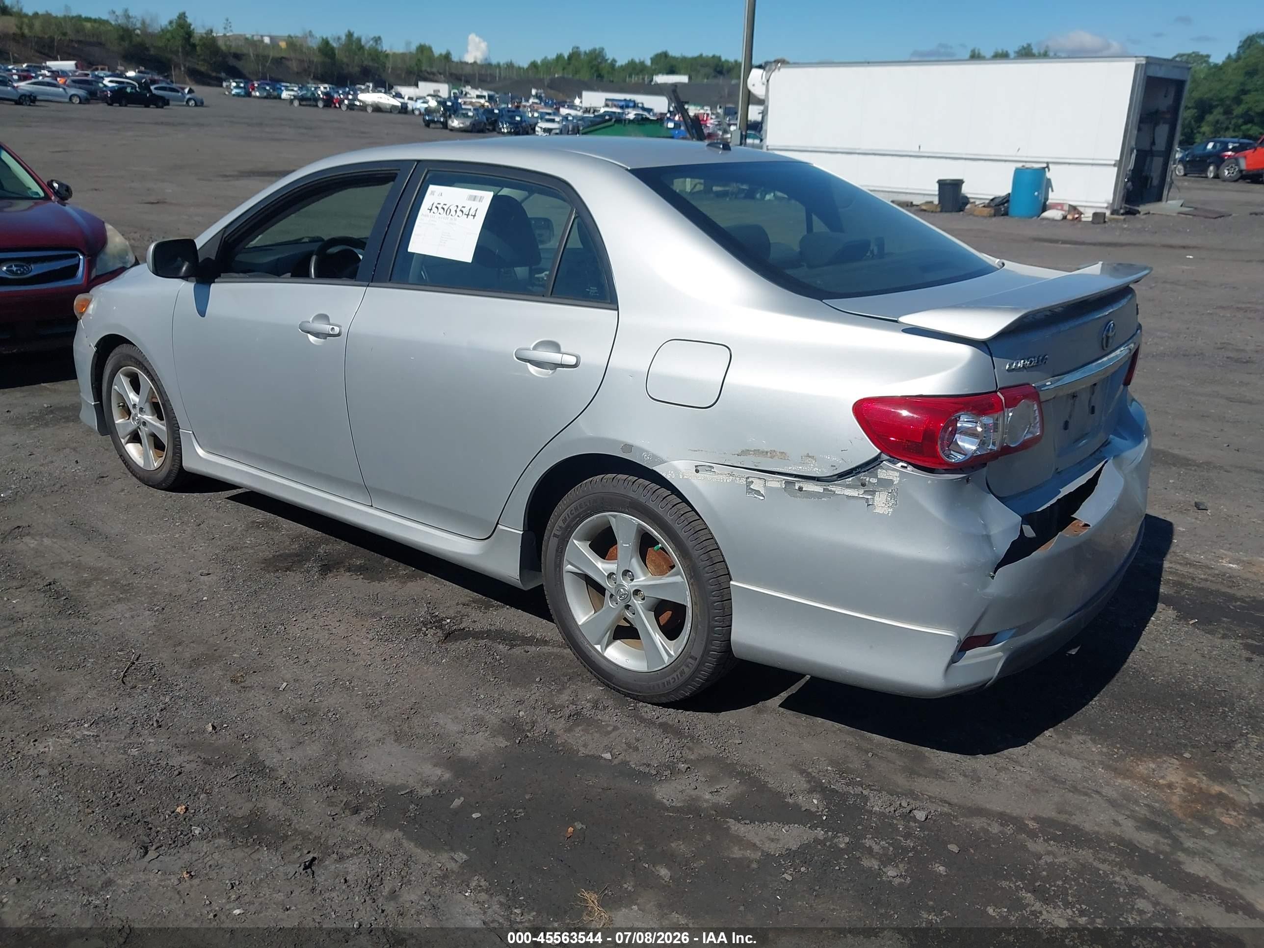 2012 Toyota Corolla S Silver vin: 2T1BU4EE3CC918179