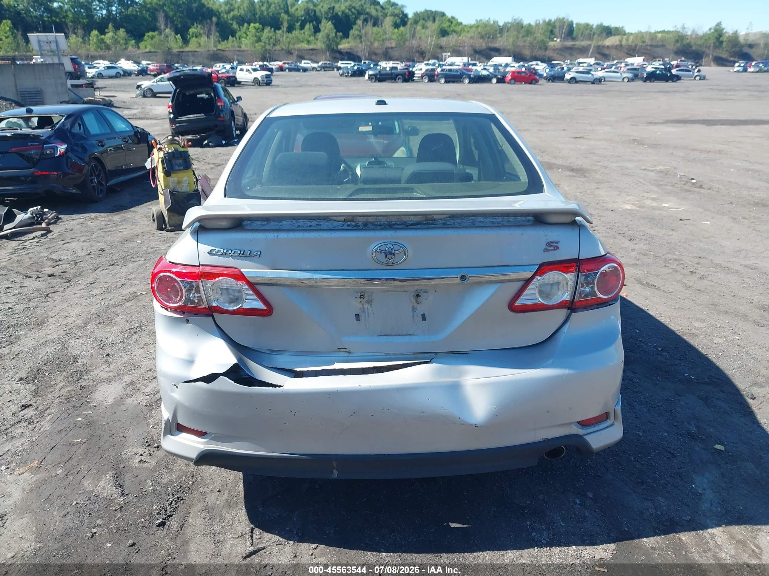 2012 Toyota Corolla S Silver vin: 2T1BU4EE3CC918179