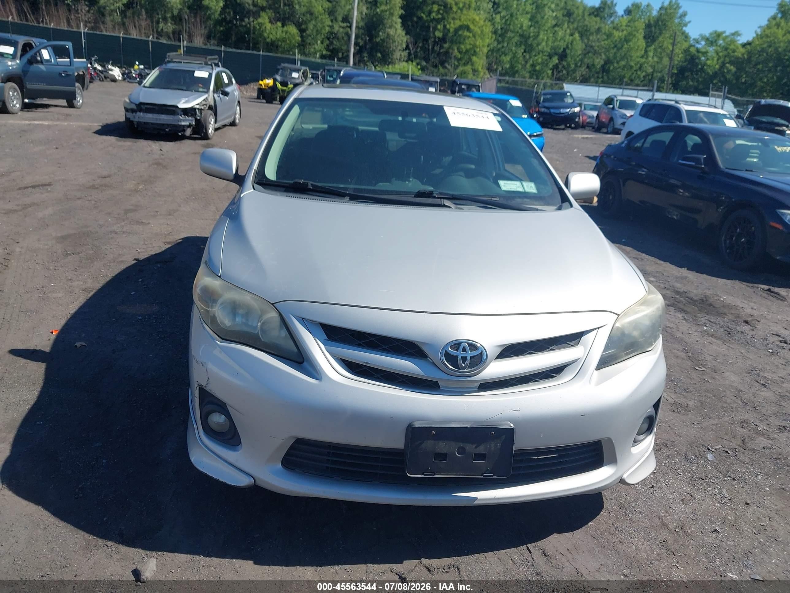 2012 Toyota Corolla S Silver vin: 2T1BU4EE3CC918179