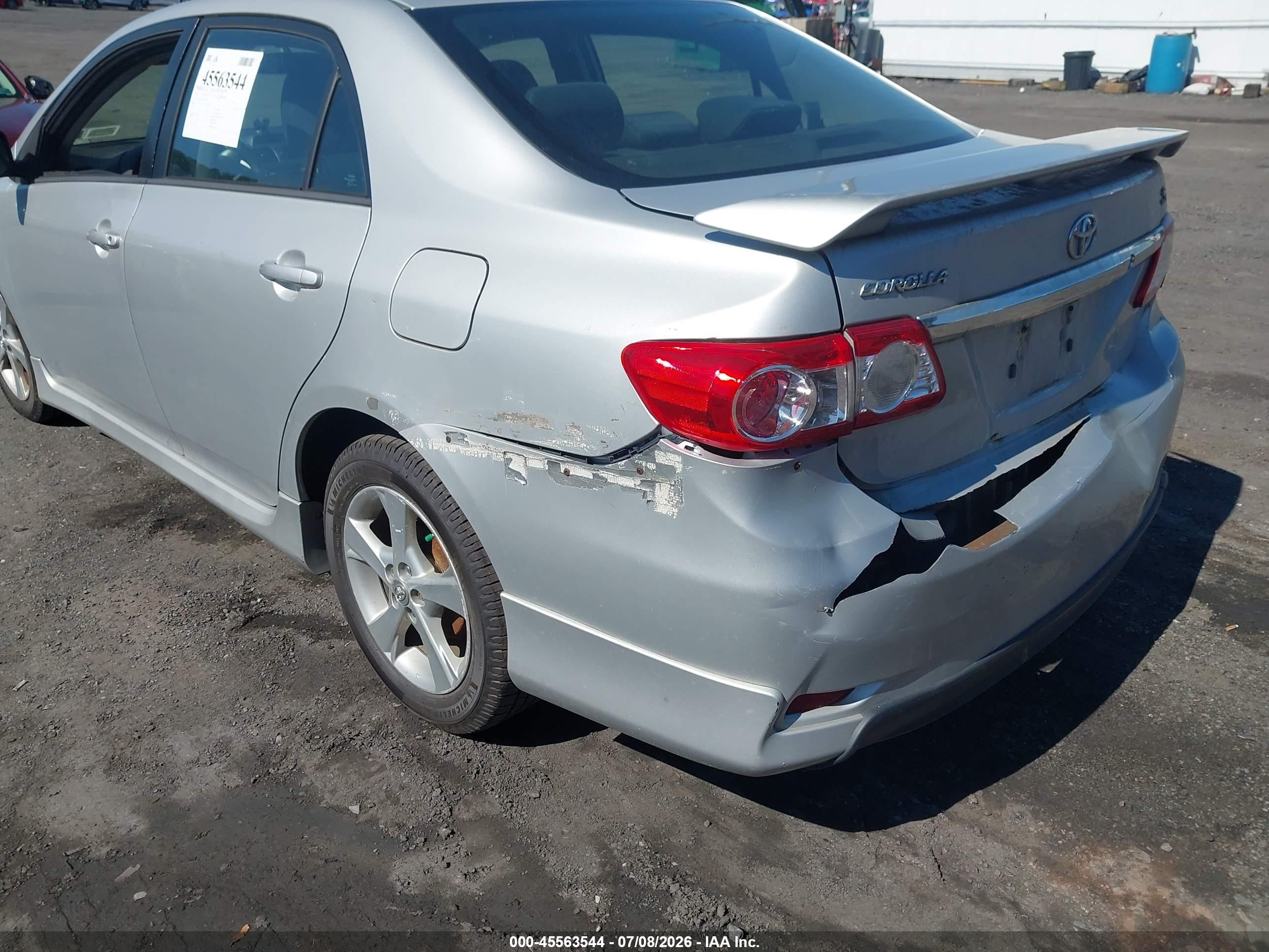 2012 Toyota Corolla S Silver vin: 2T1BU4EE3CC918179