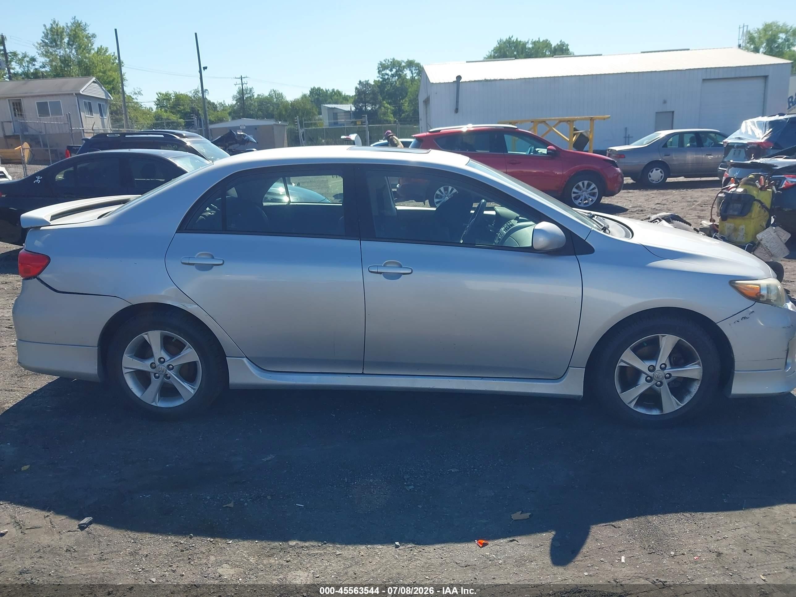 2012 Toyota Corolla S Silver vin: 2T1BU4EE3CC918179