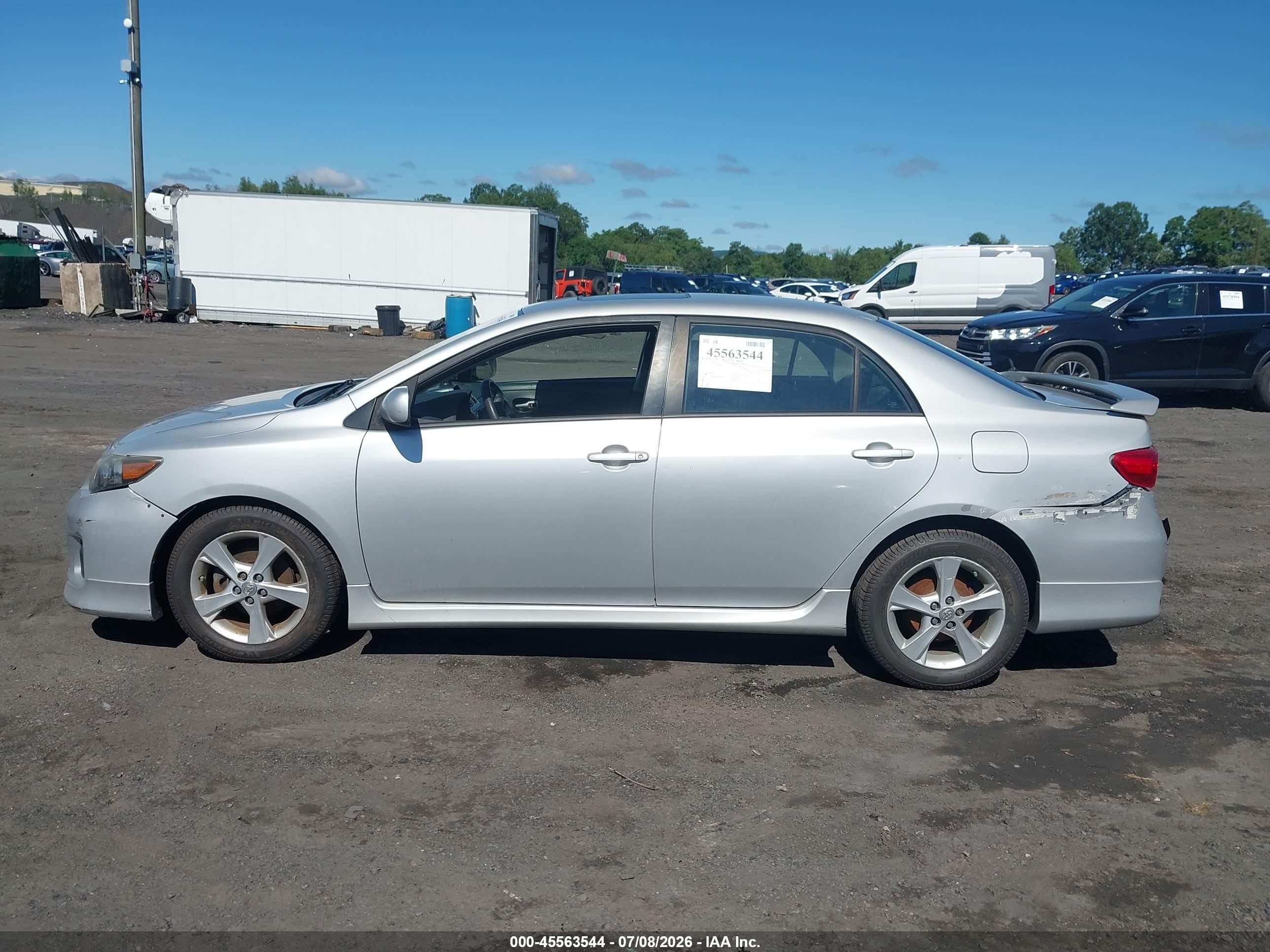 2012 Toyota Corolla S Silver vin: 2T1BU4EE3CC918179