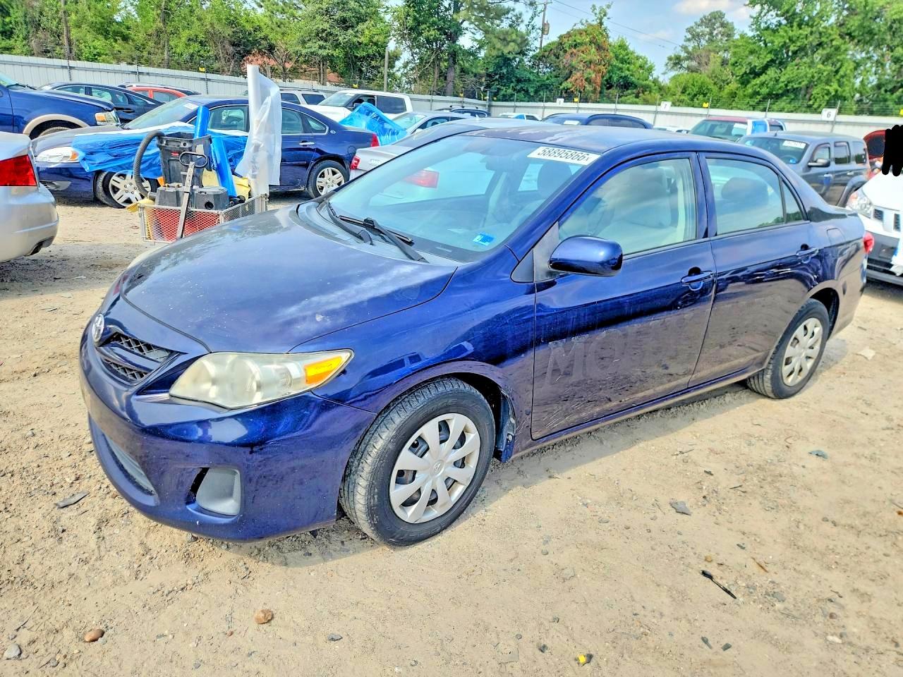 2013 Toyota Corolla L Blue vin: 2T1BU4EE3DC003916