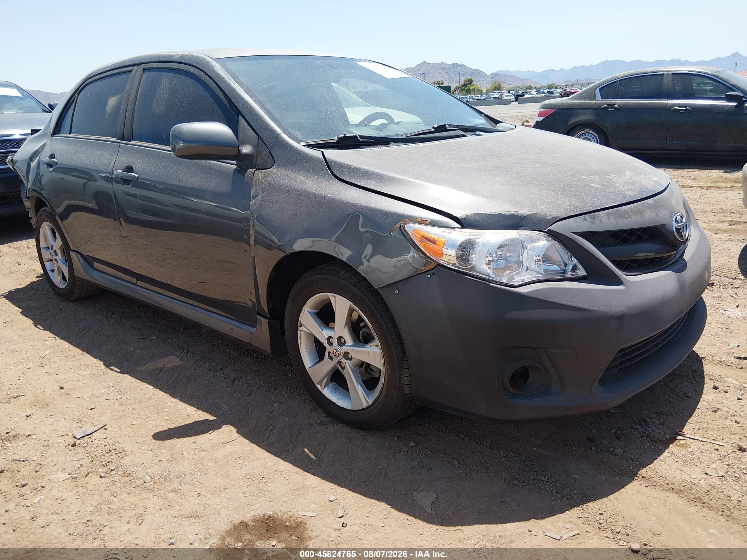 2013 Toyota Corolla S Серый vin: 2T1BU4EE3DC006895