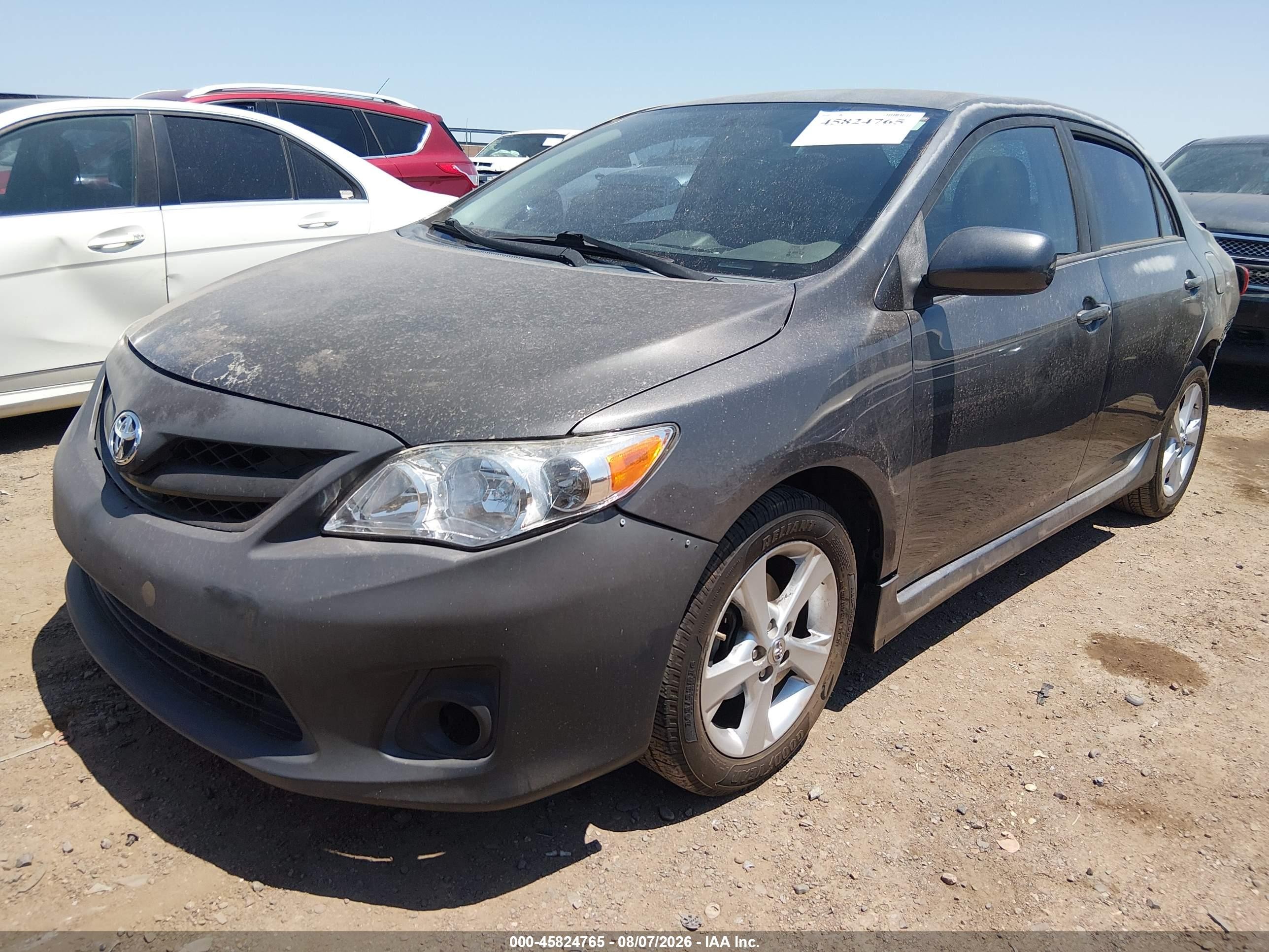 2013 Toyota Corolla S Серый vin: 2T1BU4EE3DC006895