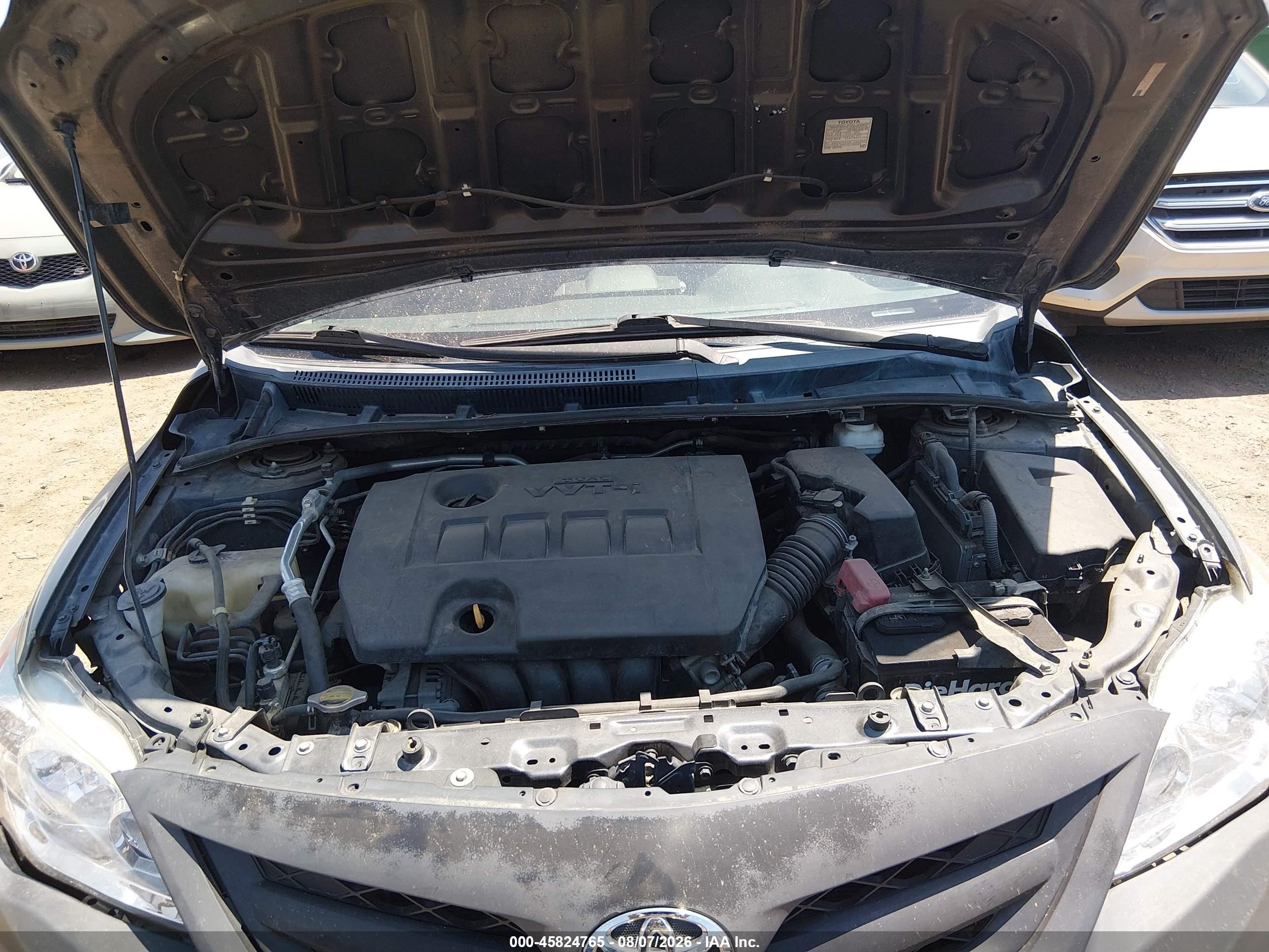2013 Toyota Corolla S Серый vin: 2T1BU4EE3DC006895
