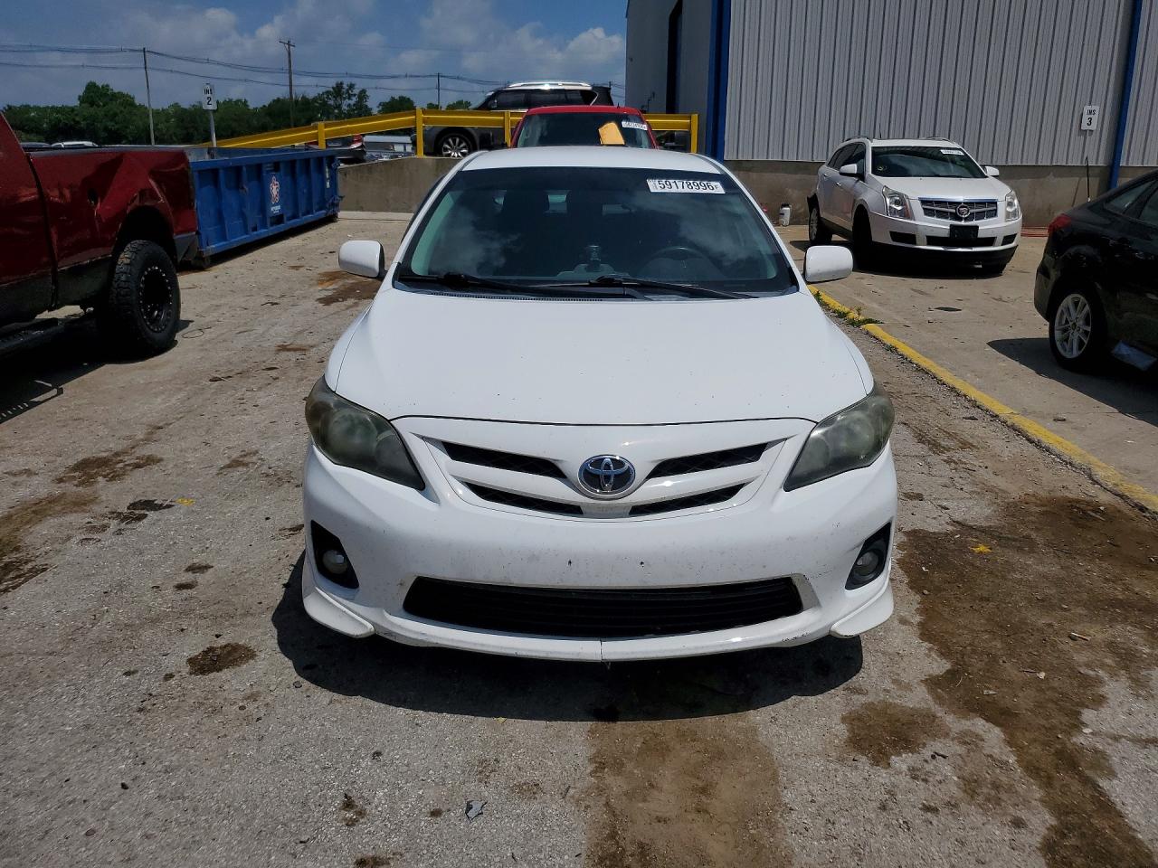 2013 Toyota Corolla S White vin: 2T1BU4EE3DC014429