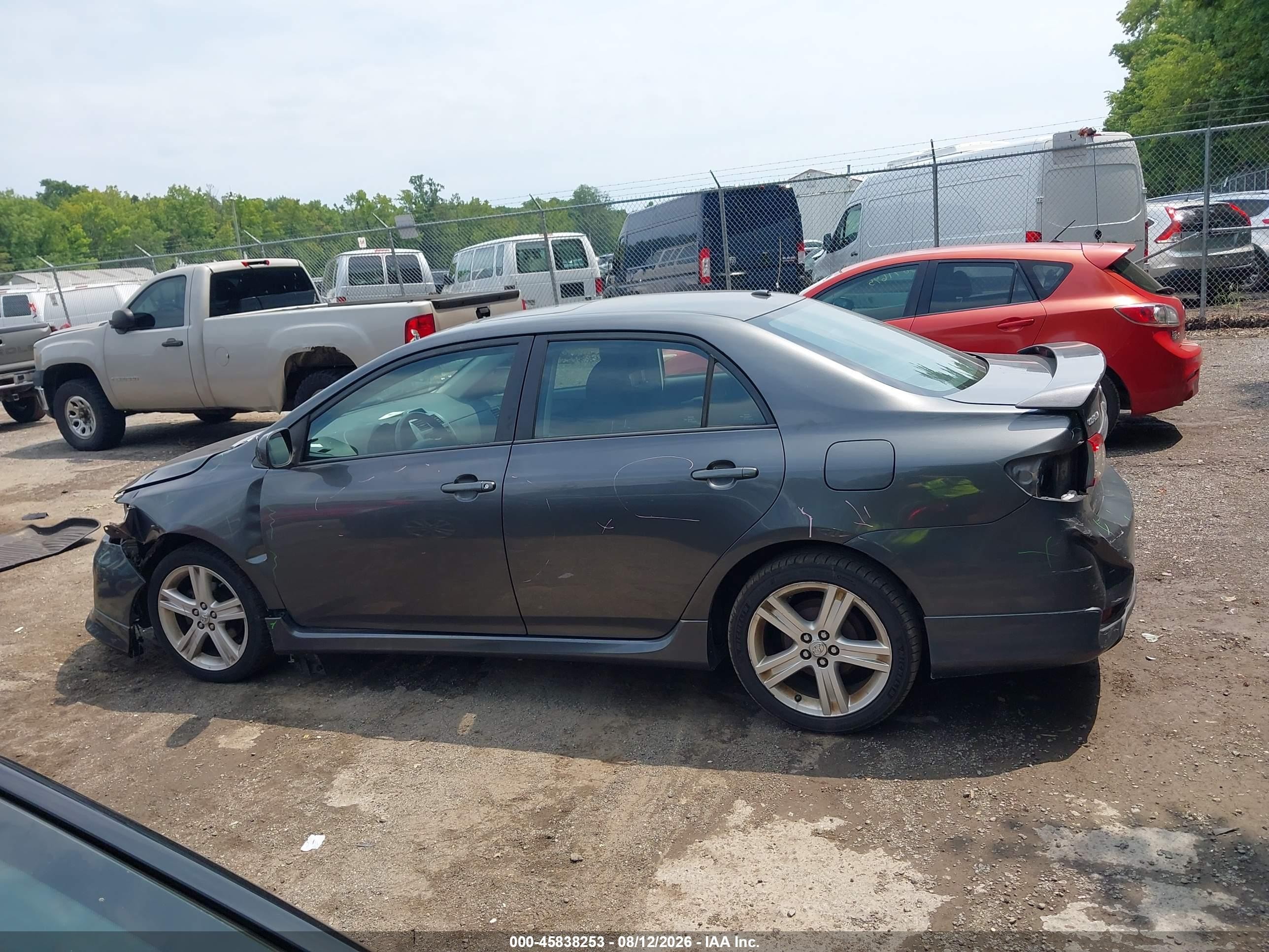 2013 Toyota Corolla S Gray vin: 2T1BU4EE3DC027200