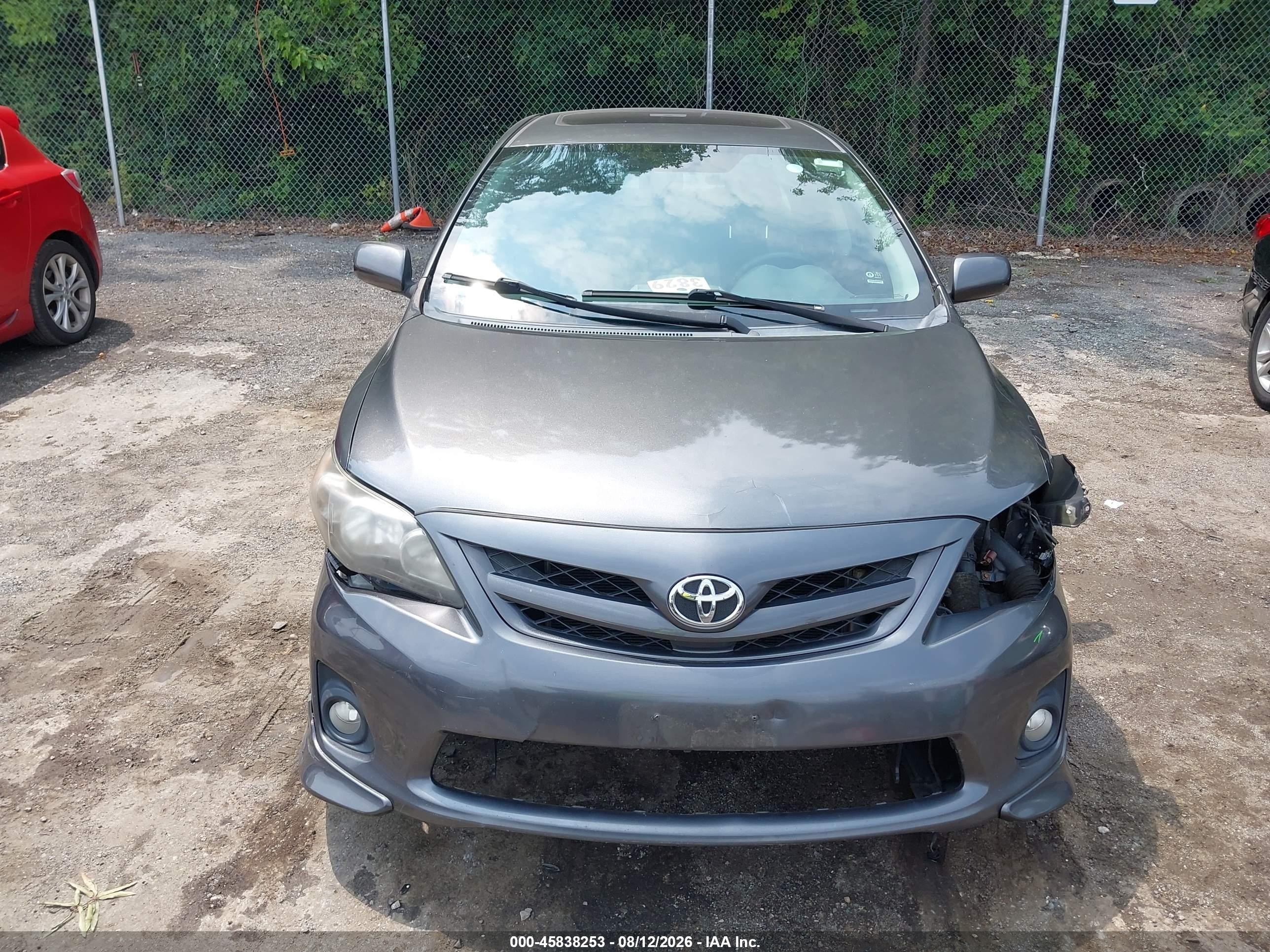 2013 Toyota Corolla S Gray vin: 2T1BU4EE3DC027200