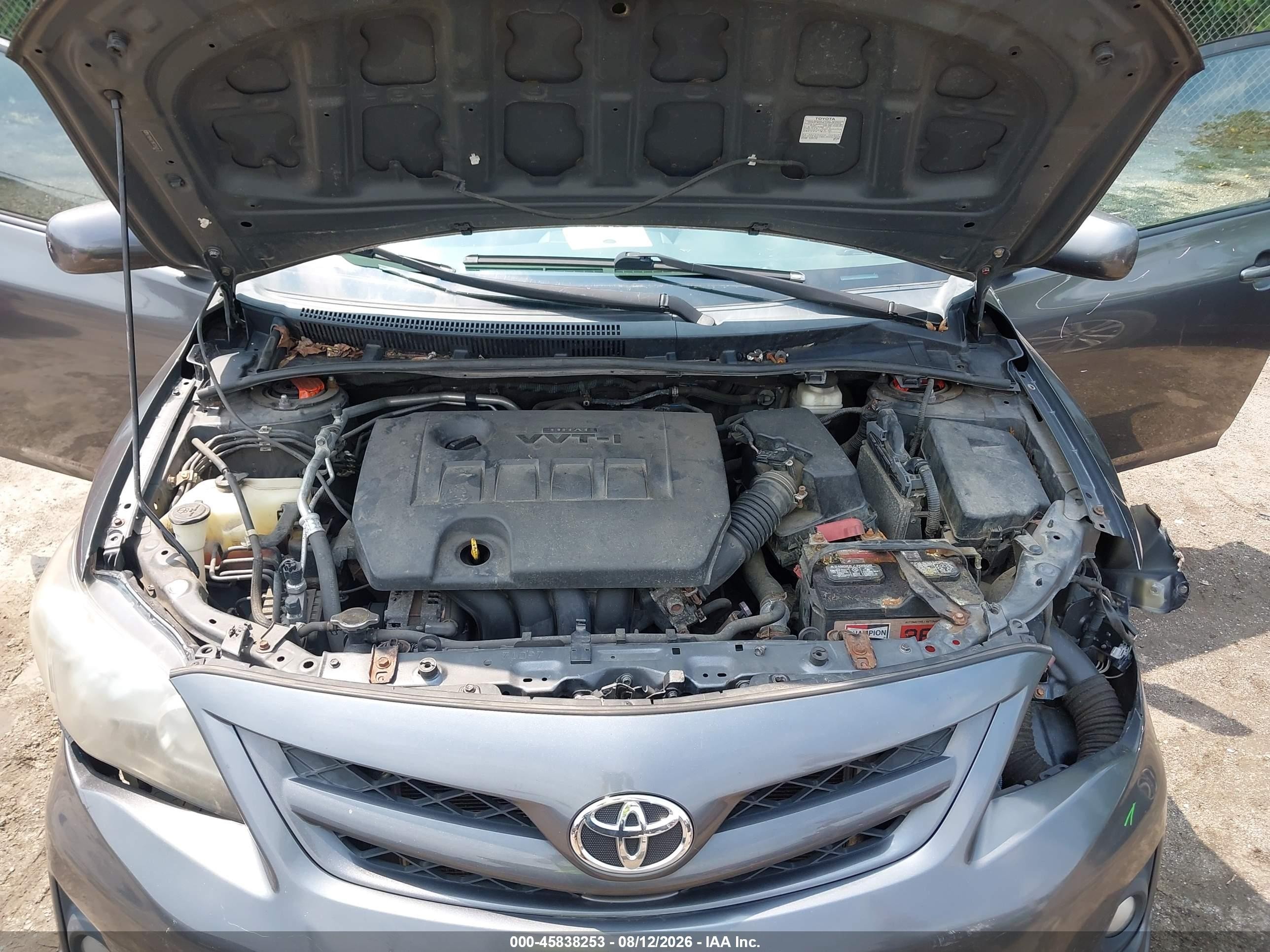 2013 Toyota Corolla S Gray vin: 2T1BU4EE3DC027200