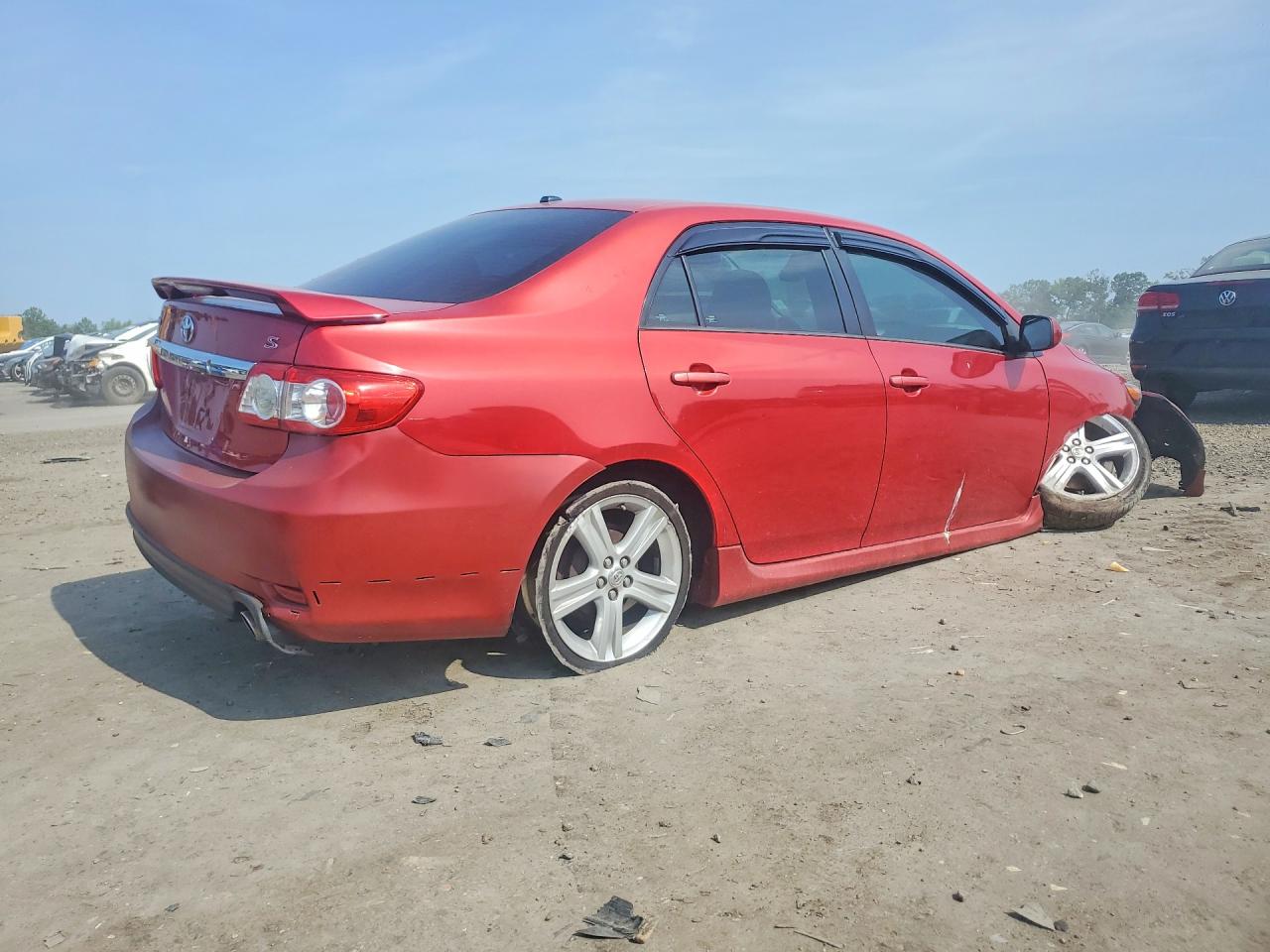 2013 Toyota Corolla S Red vin: 2T1BU4EE3DC043719