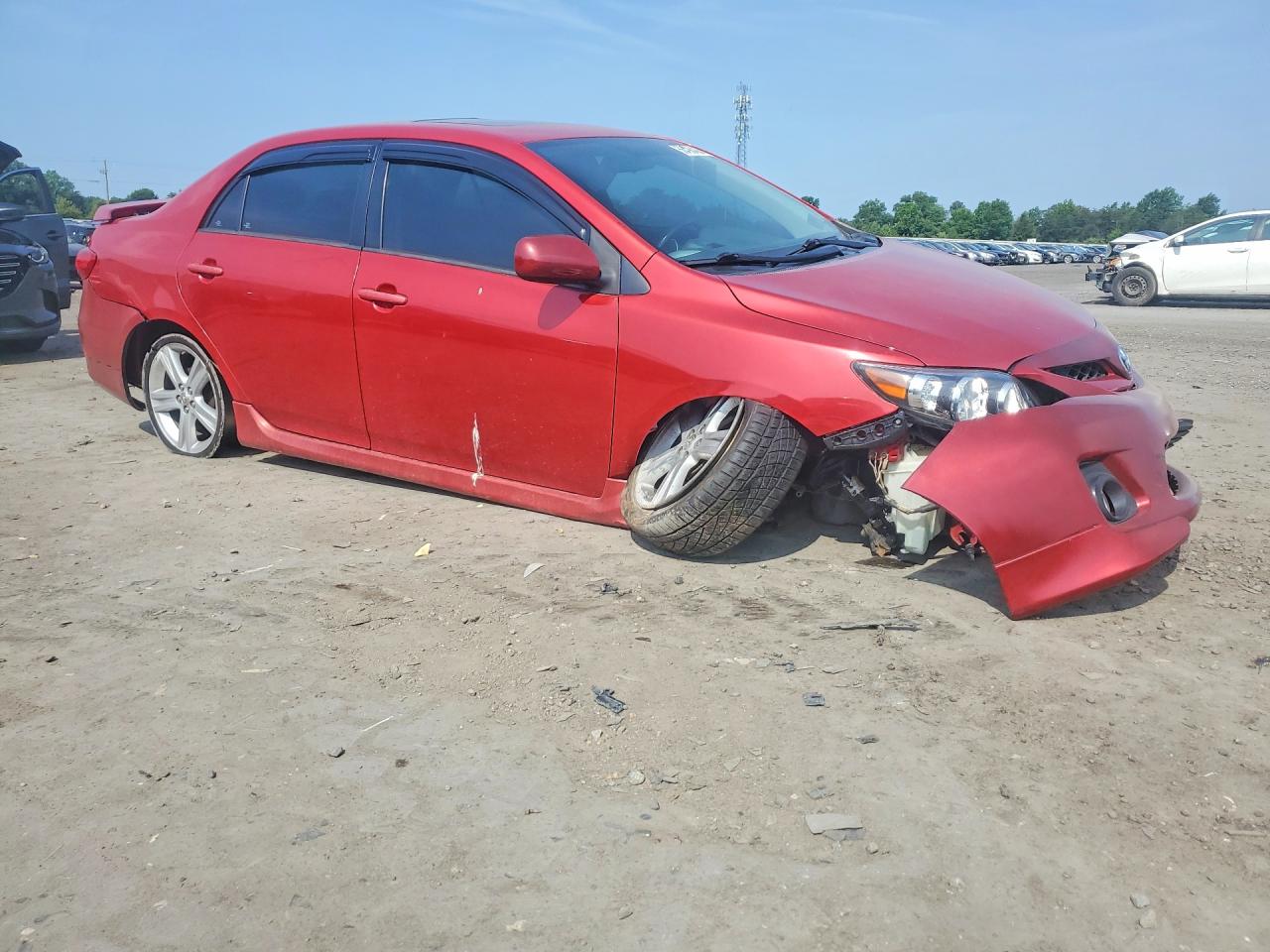 2013 Toyota Corolla S Red vin: 2T1BU4EE3DC043719
