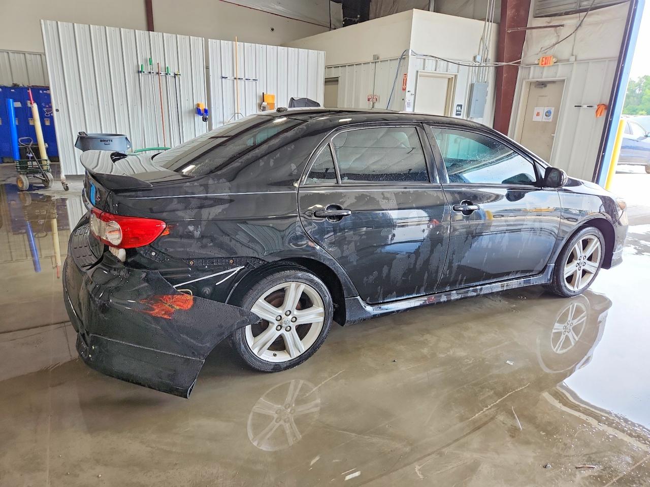 2013 Toyota Corolla S Black vin: 2T1BU4EE3DC045812