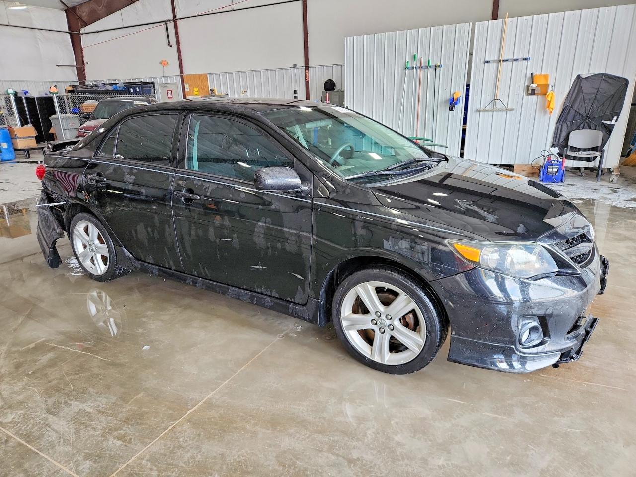 2013 Toyota Corolla S Black vin: 2T1BU4EE3DC045812