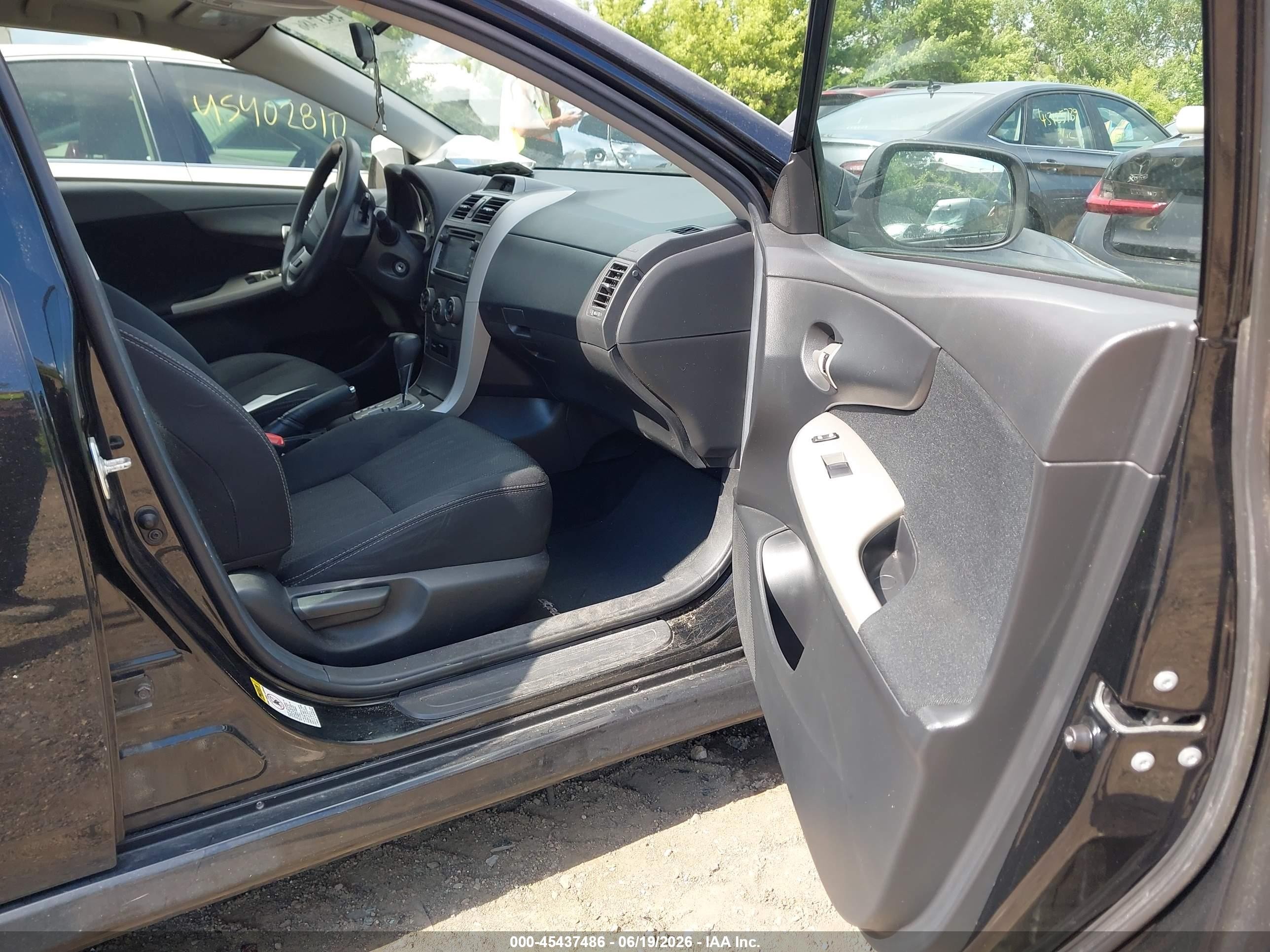 2013 Toyota Corolla S Black vin: 2T1BU4EE3DC070550