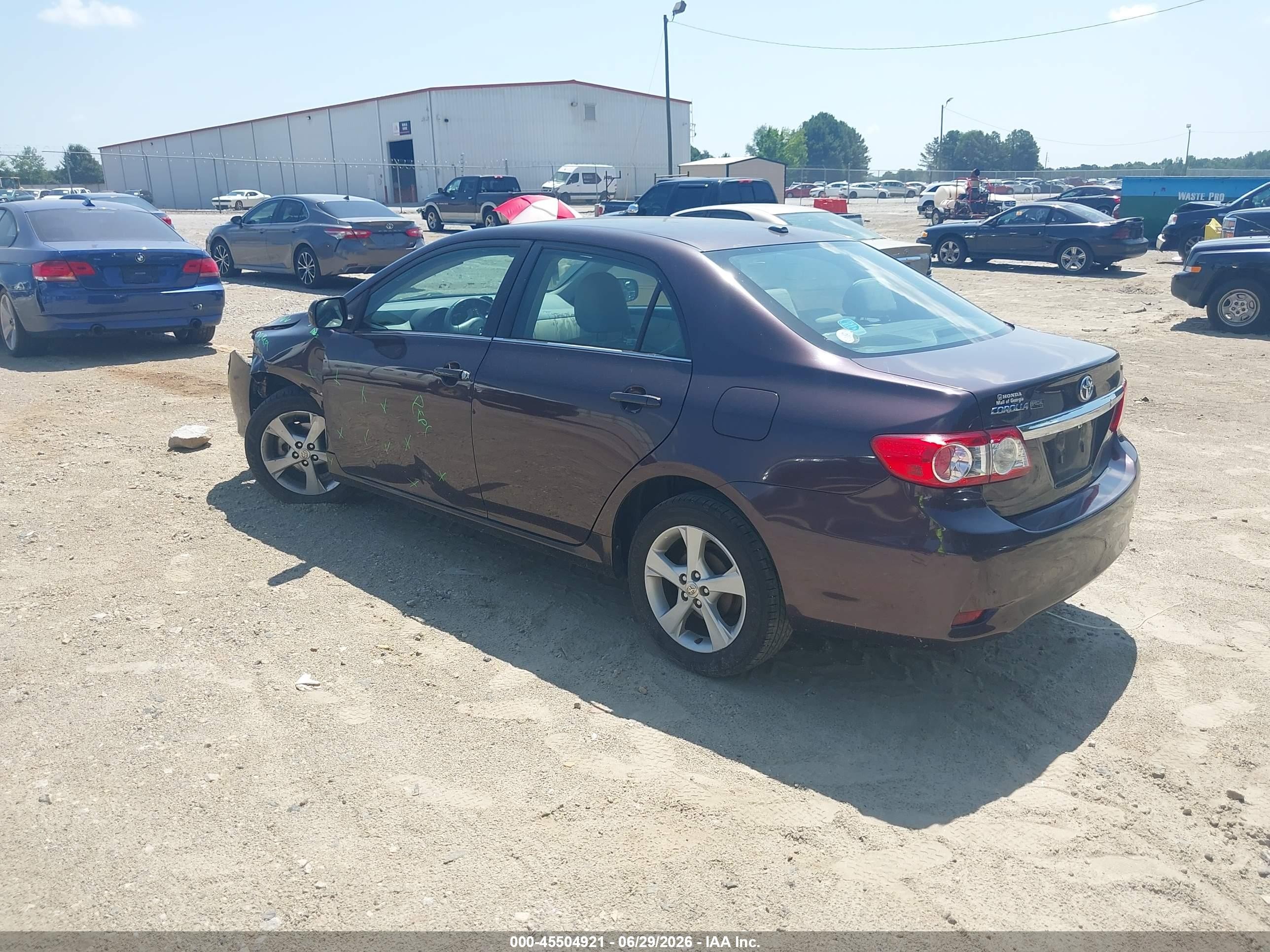 2013 Toyota Corolla Le Special Edition Purple vin: 2T1BU4EE3DC076056