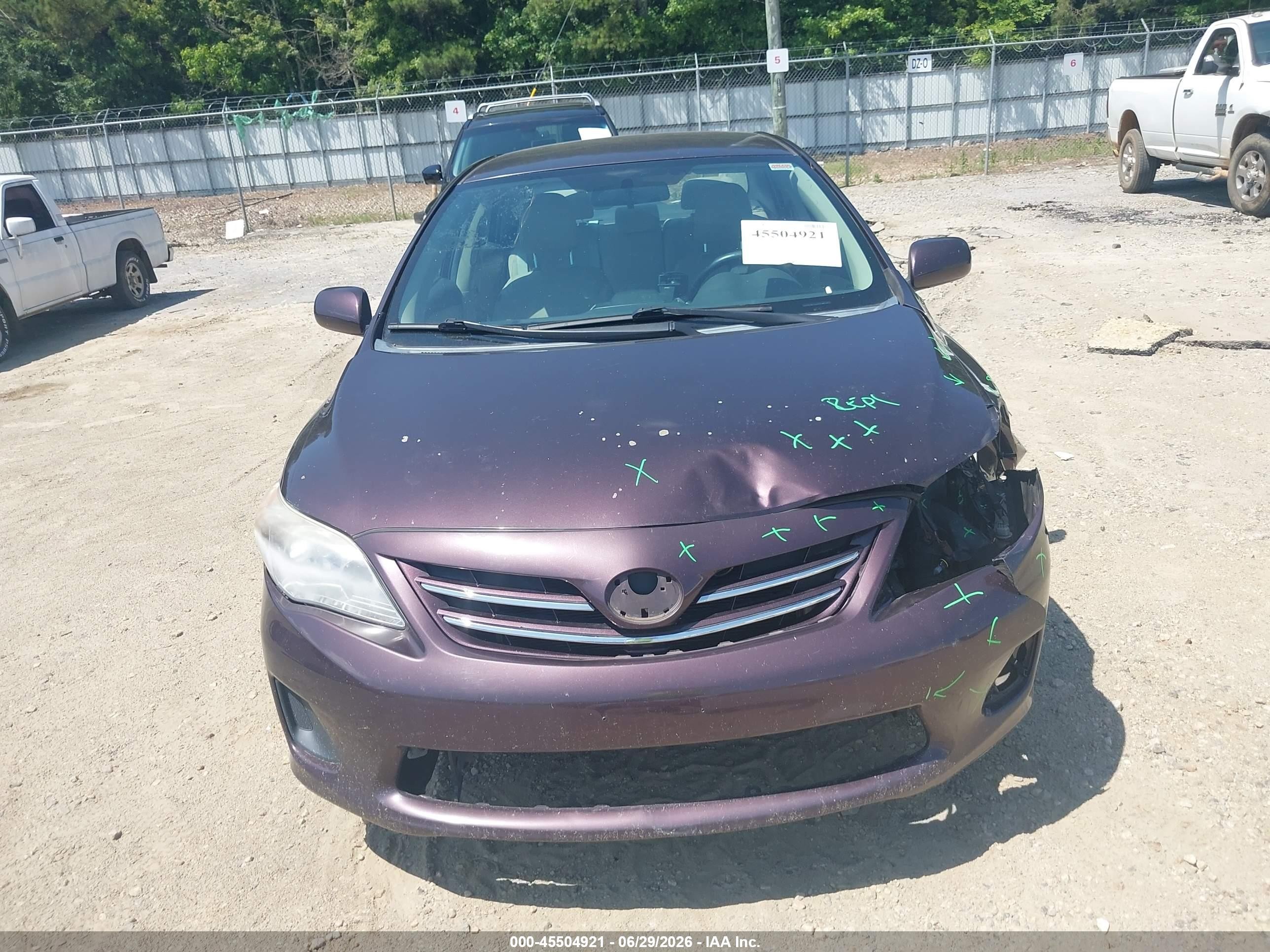2013 Toyota Corolla Le Special Edition Purple vin: 2T1BU4EE3DC076056