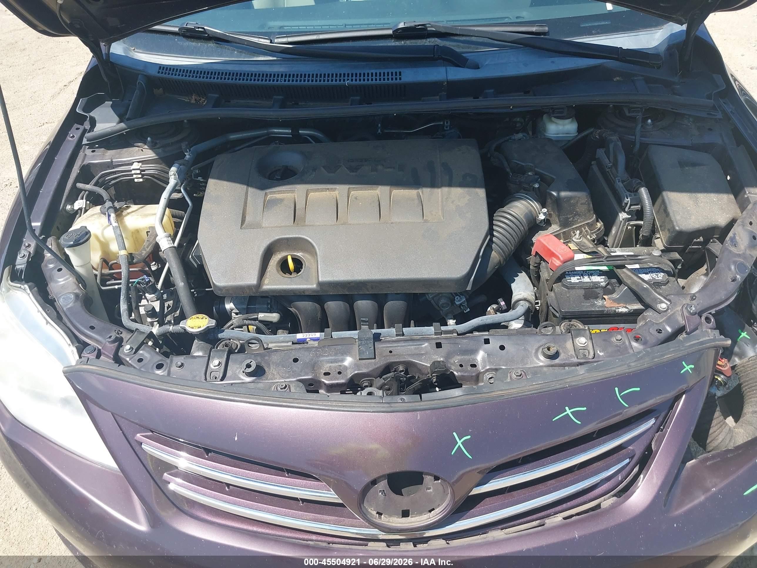 2013 Toyota Corolla Le Special Edition Purple vin: 2T1BU4EE3DC076056