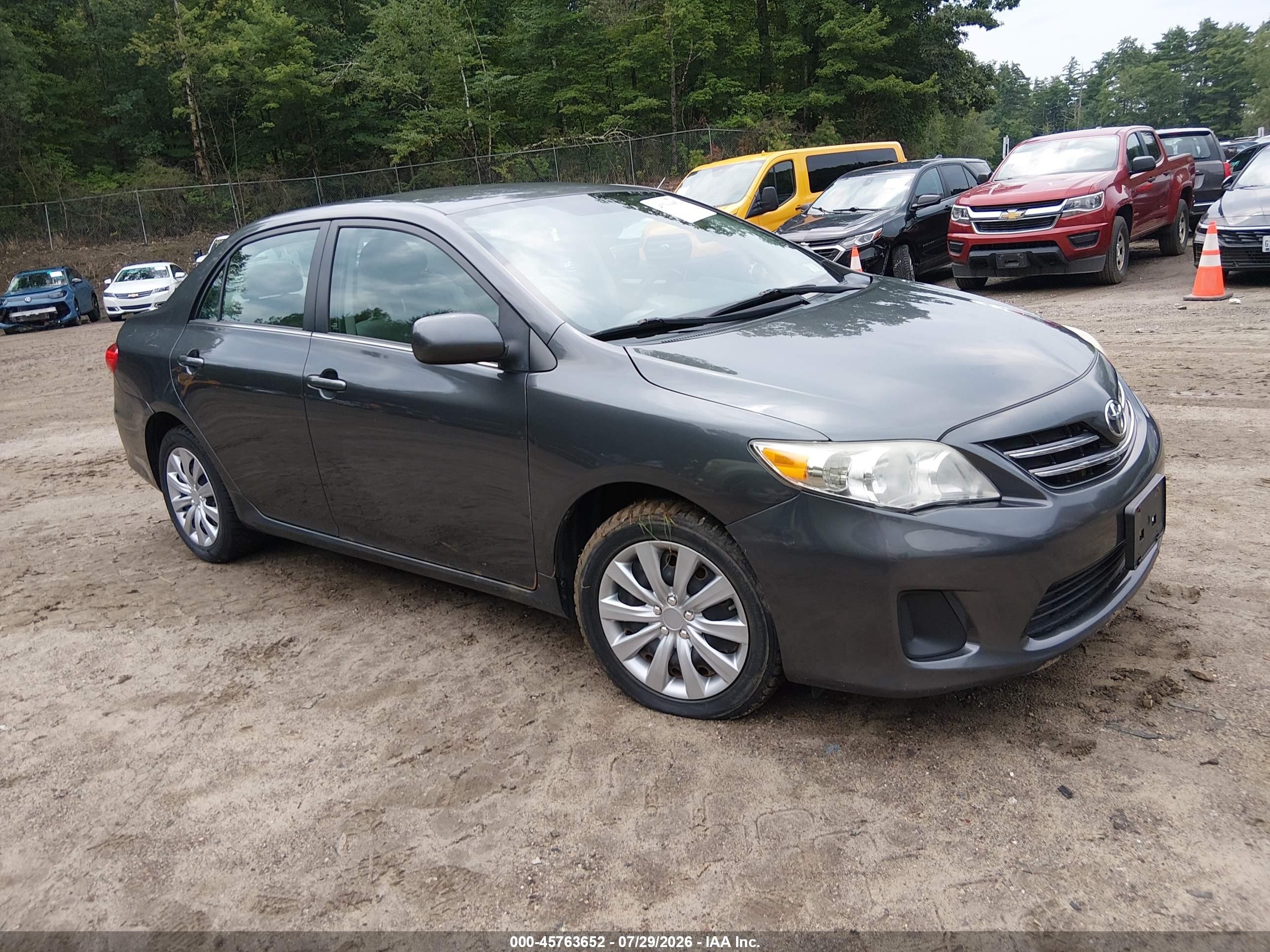 2013 Toyota Corolla Le Gray vin: 2T1BU4EE3DC099983