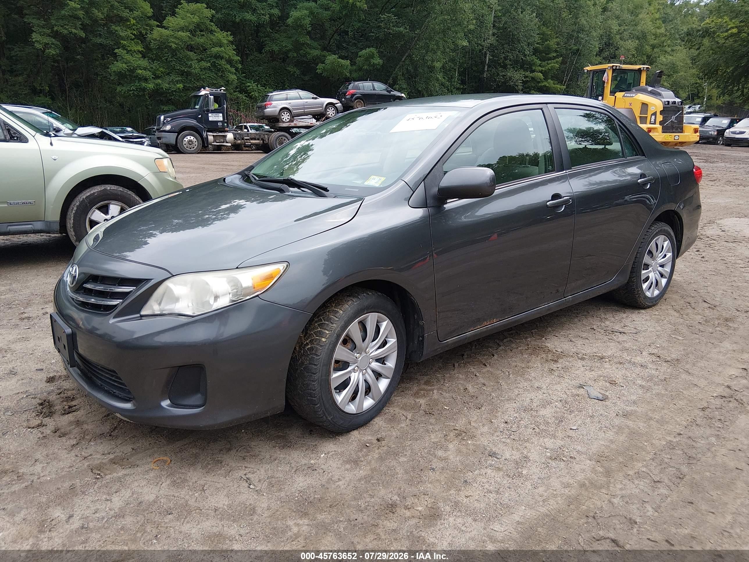 2013 Toyota Corolla Le Gray vin: 2T1BU4EE3DC099983