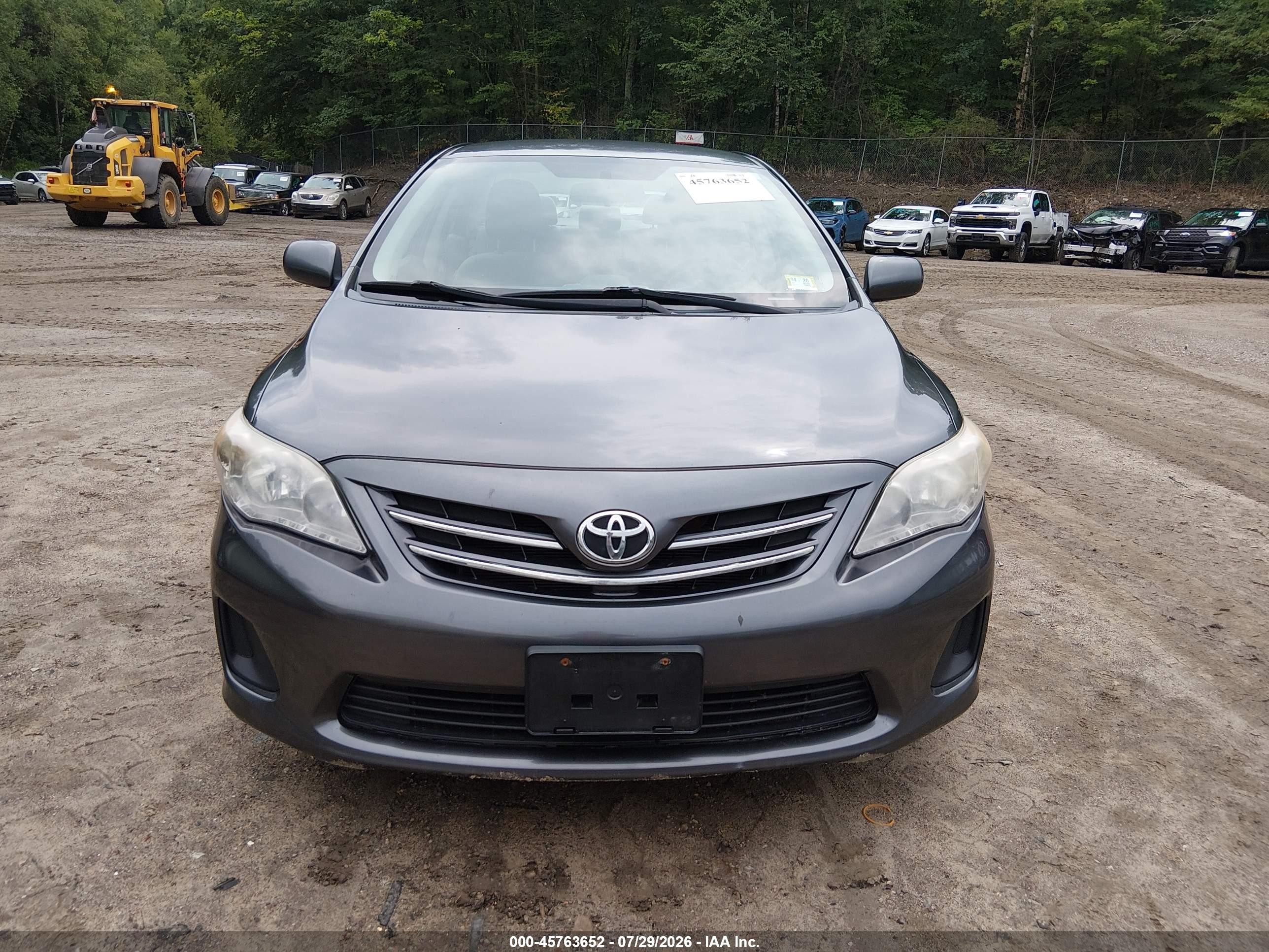 2013 Toyota Corolla Le Gray vin: 2T1BU4EE3DC099983
