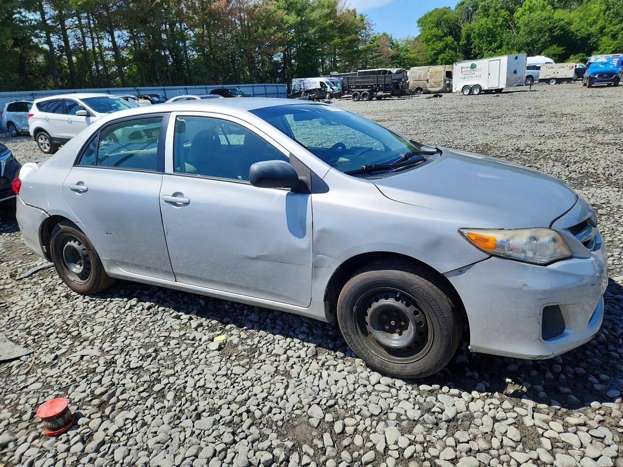 2013 Toyota Corolla L Silver vin: 2T1BU4EE3DC104079