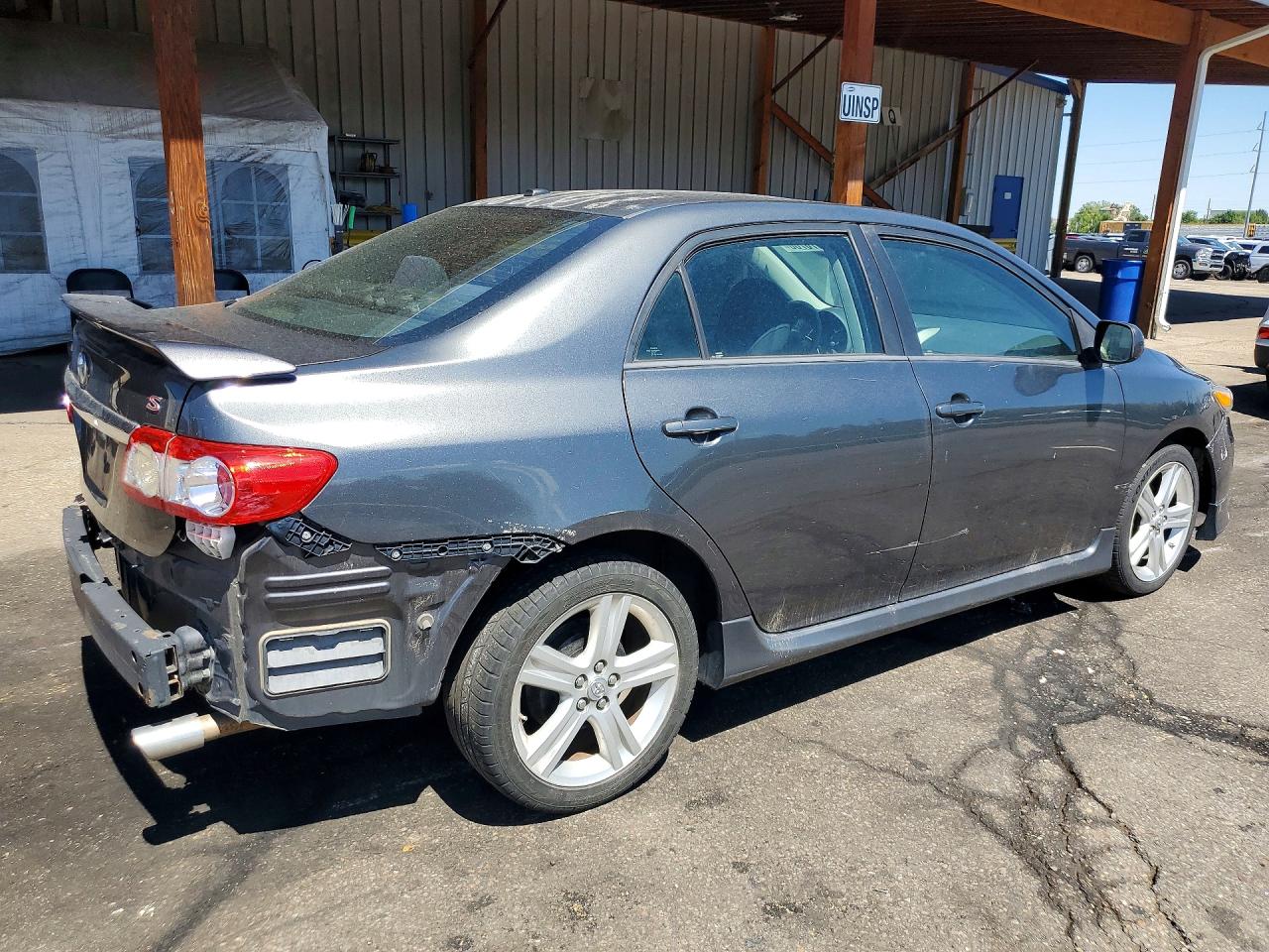 2013 Toyota Corolla S Charcoal vin: 2T1BU4EE3DC109010