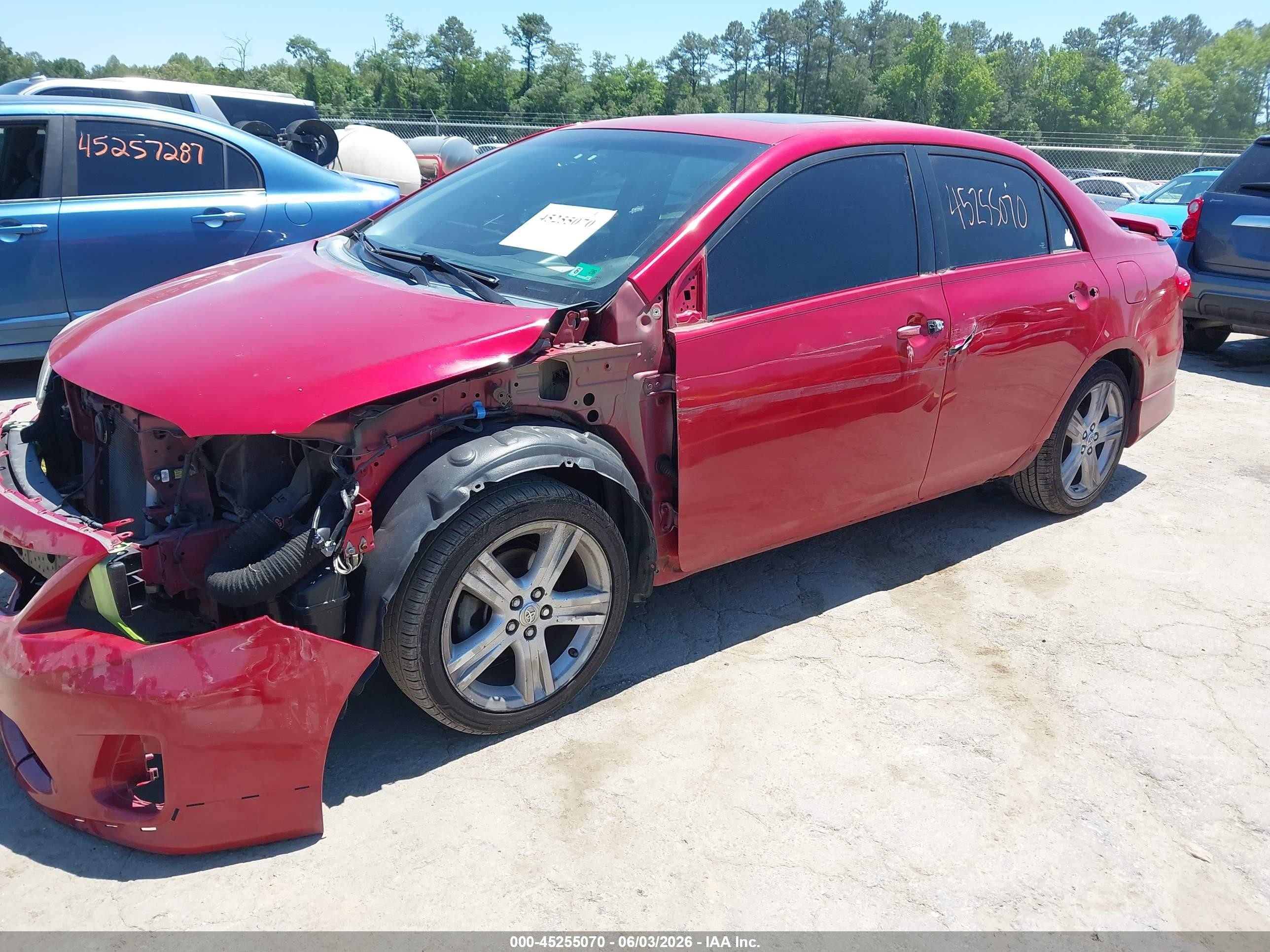 2013 Toyota Corolla S Red vin: 2T1BU4EE3DC125269