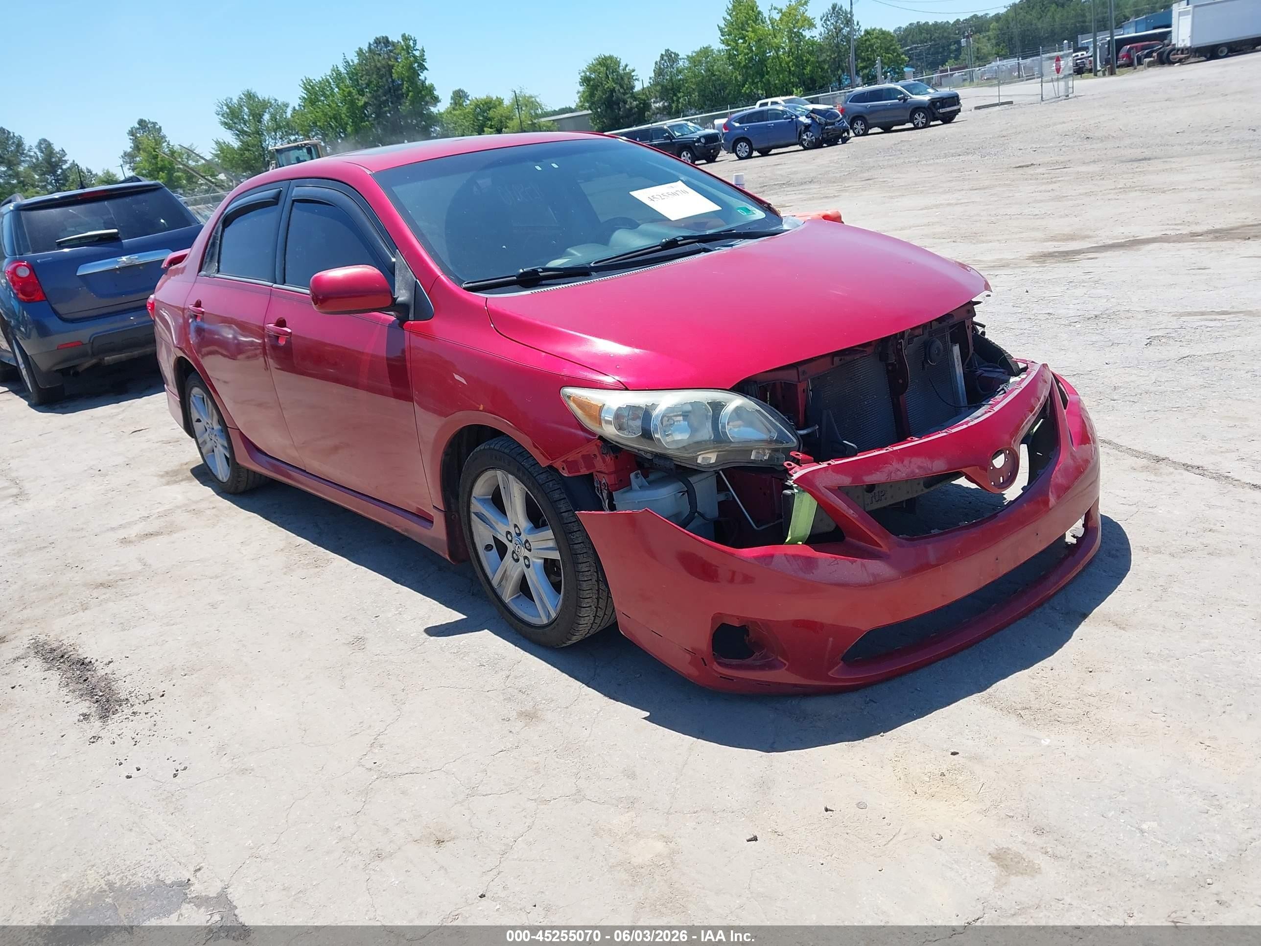 2013 Toyota Corolla S Red vin: 2T1BU4EE3DC125269