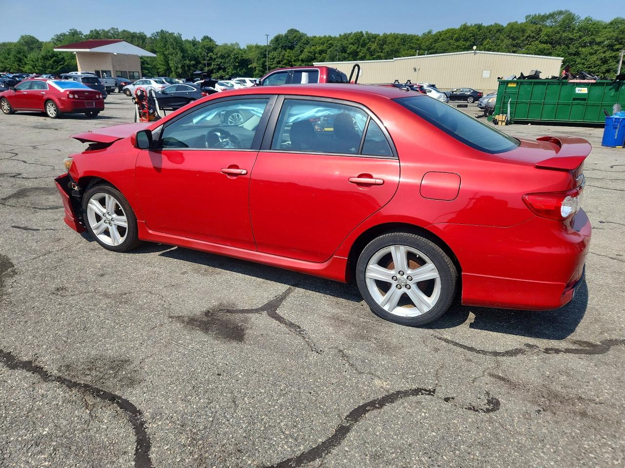 2013 Toyota Corolla S Red vin: 2T1BU4EE3DC976956