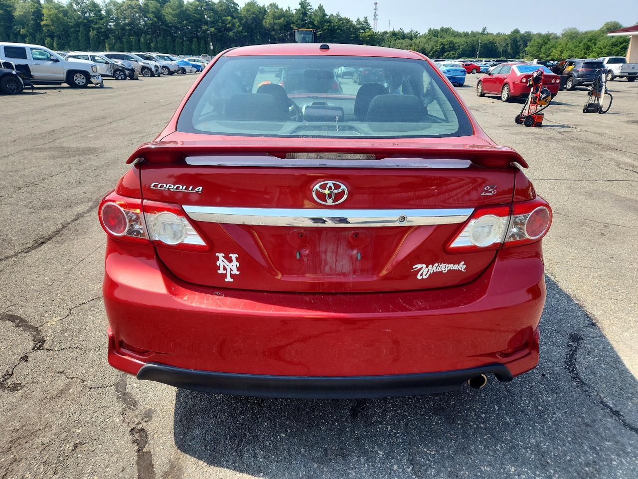 2013 Toyota Corolla S Red vin: 2T1BU4EE3DC976956
