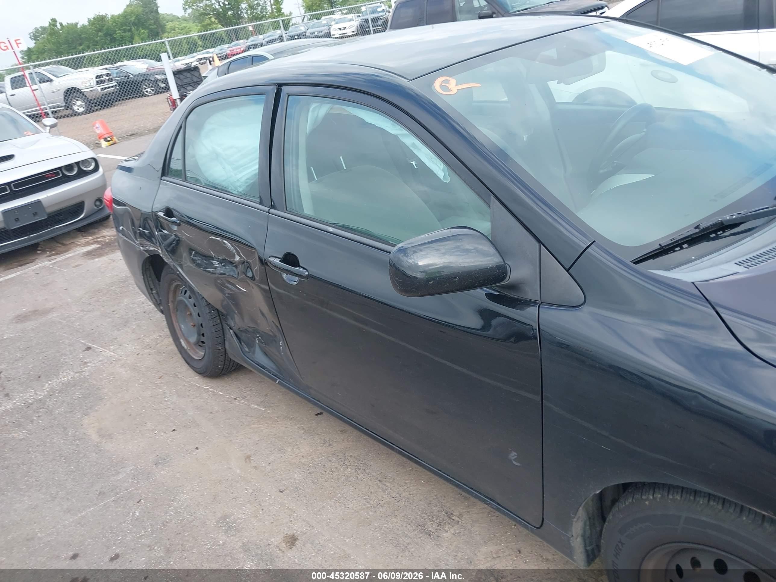 2013 Toyota Corolla L Black vin: 2T1BU4EE3DC981347