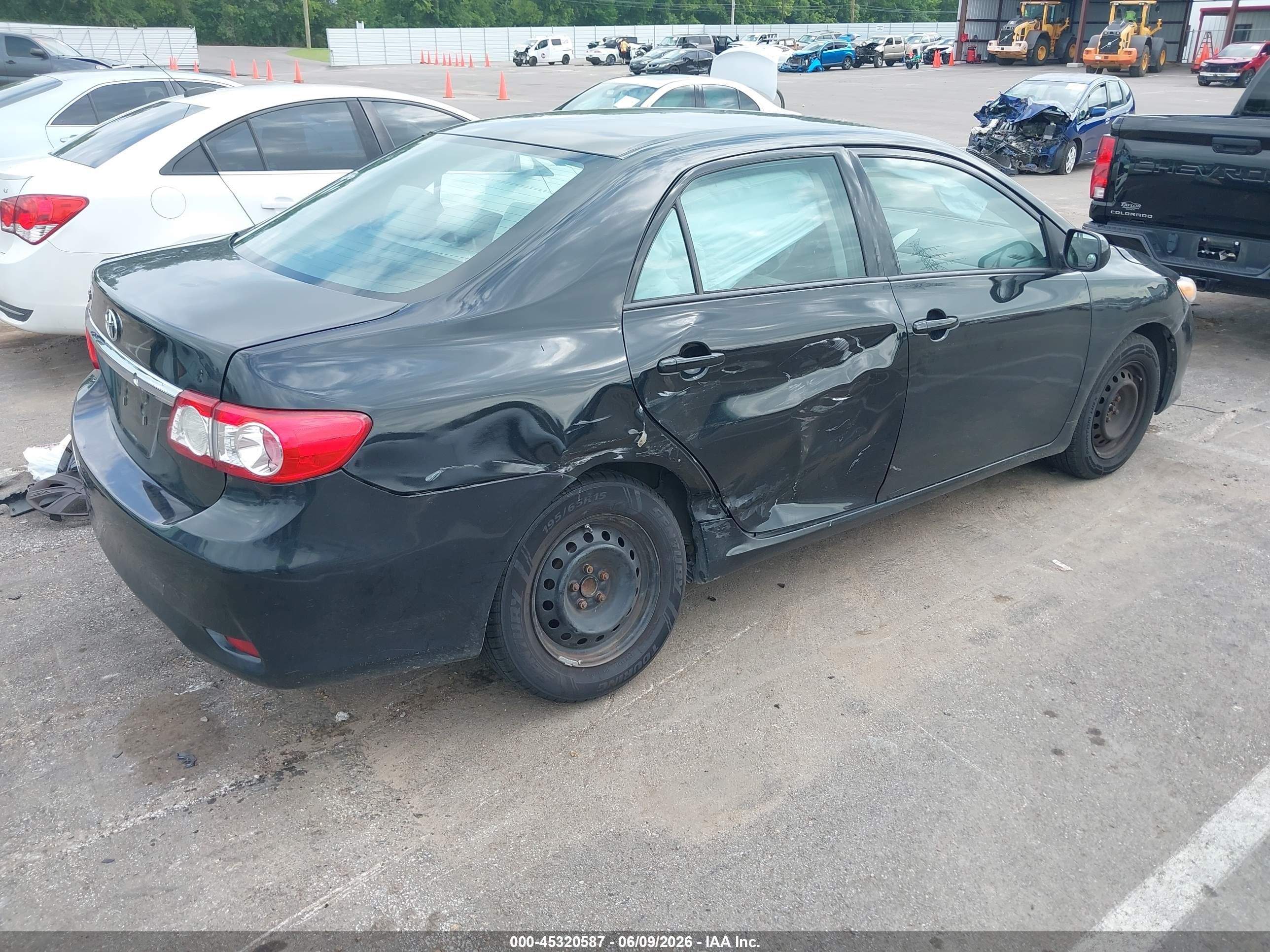 2013 Toyota Corolla L Black vin: 2T1BU4EE3DC981347