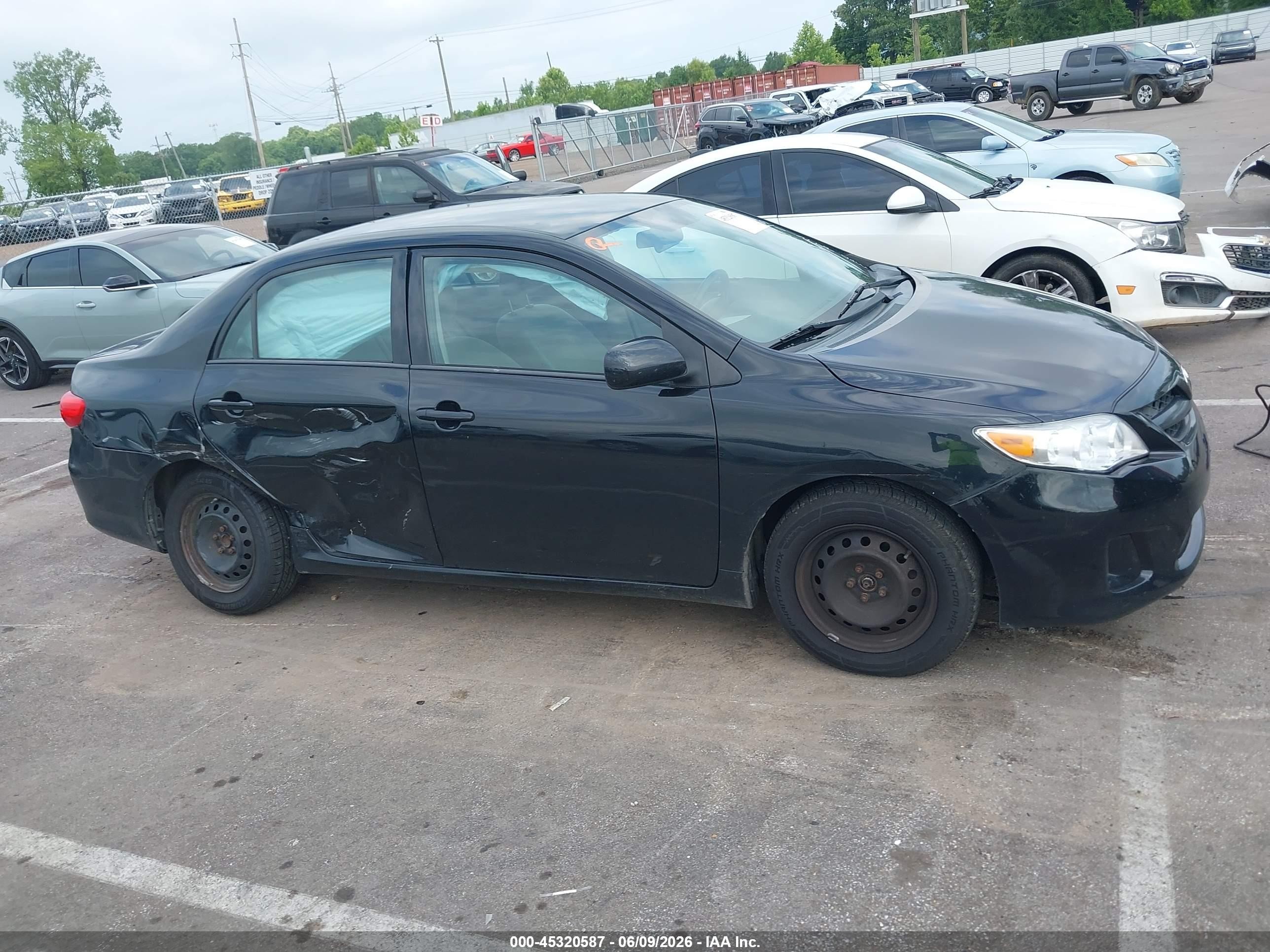 2013 Toyota Corolla L Black vin: 2T1BU4EE3DC981347