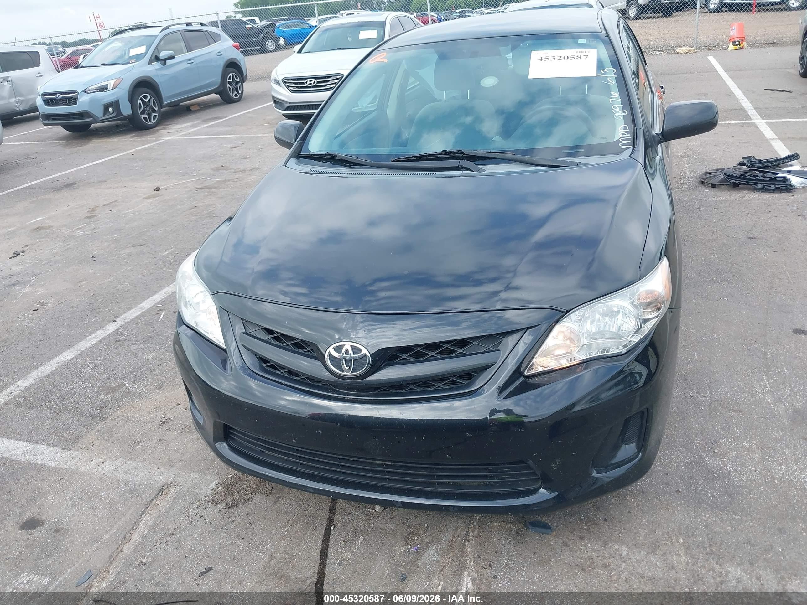 2013 Toyota Corolla L Black vin: 2T1BU4EE3DC981347