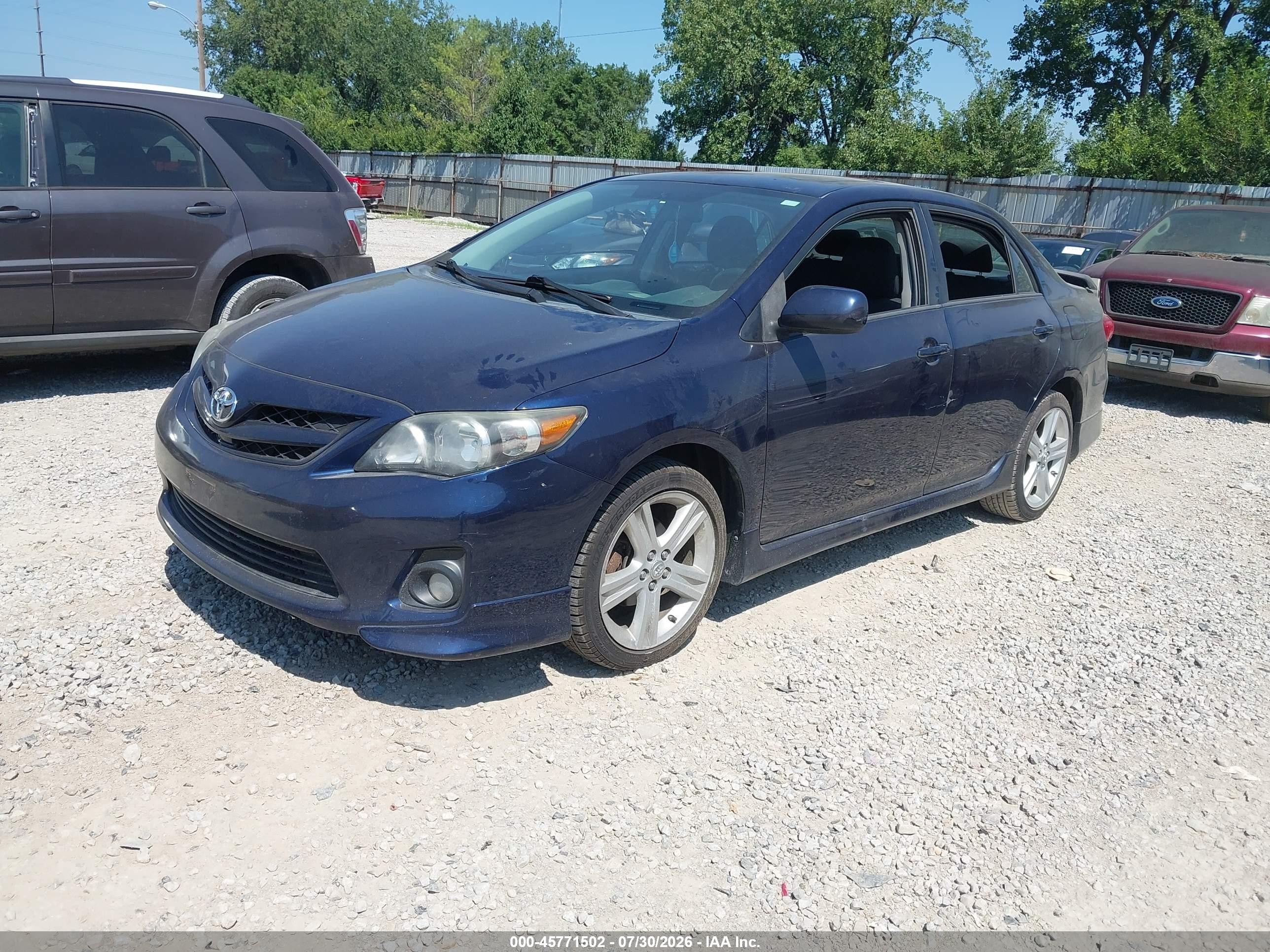 2013 Toyota Corolla S Blue vin: 2T1BU4EE3DC988959