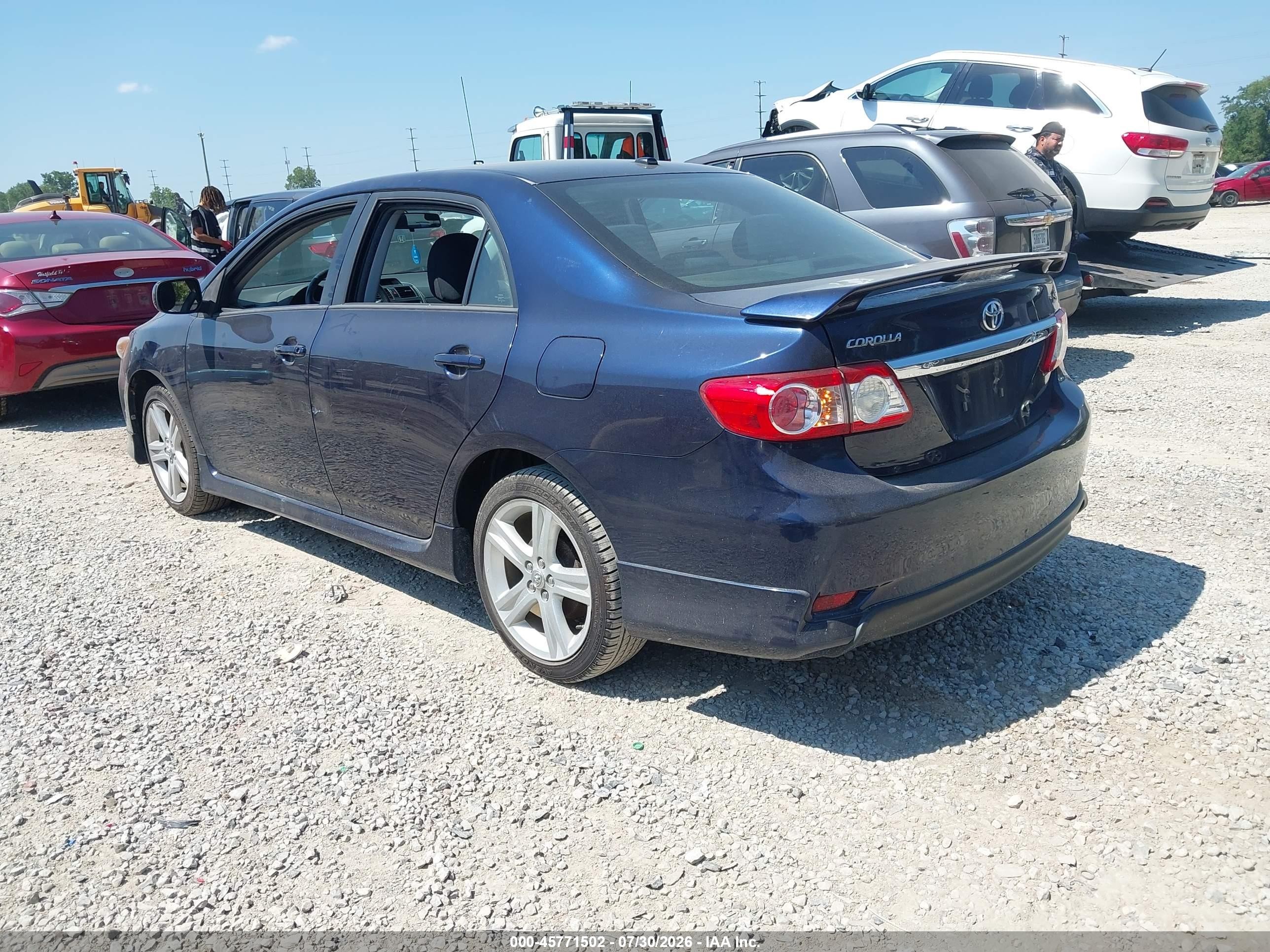2013 Toyota Corolla S Blue vin: 2T1BU4EE3DC988959