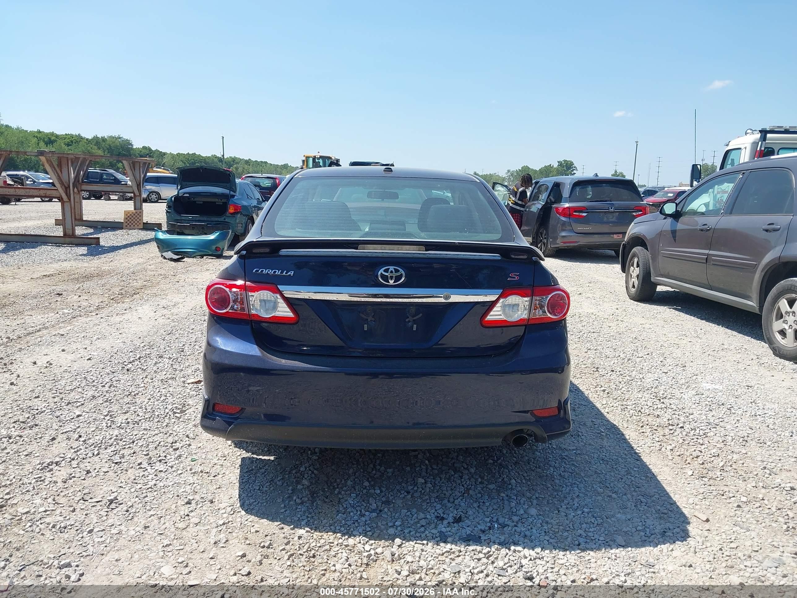 2013 Toyota Corolla S Blue vin: 2T1BU4EE3DC988959