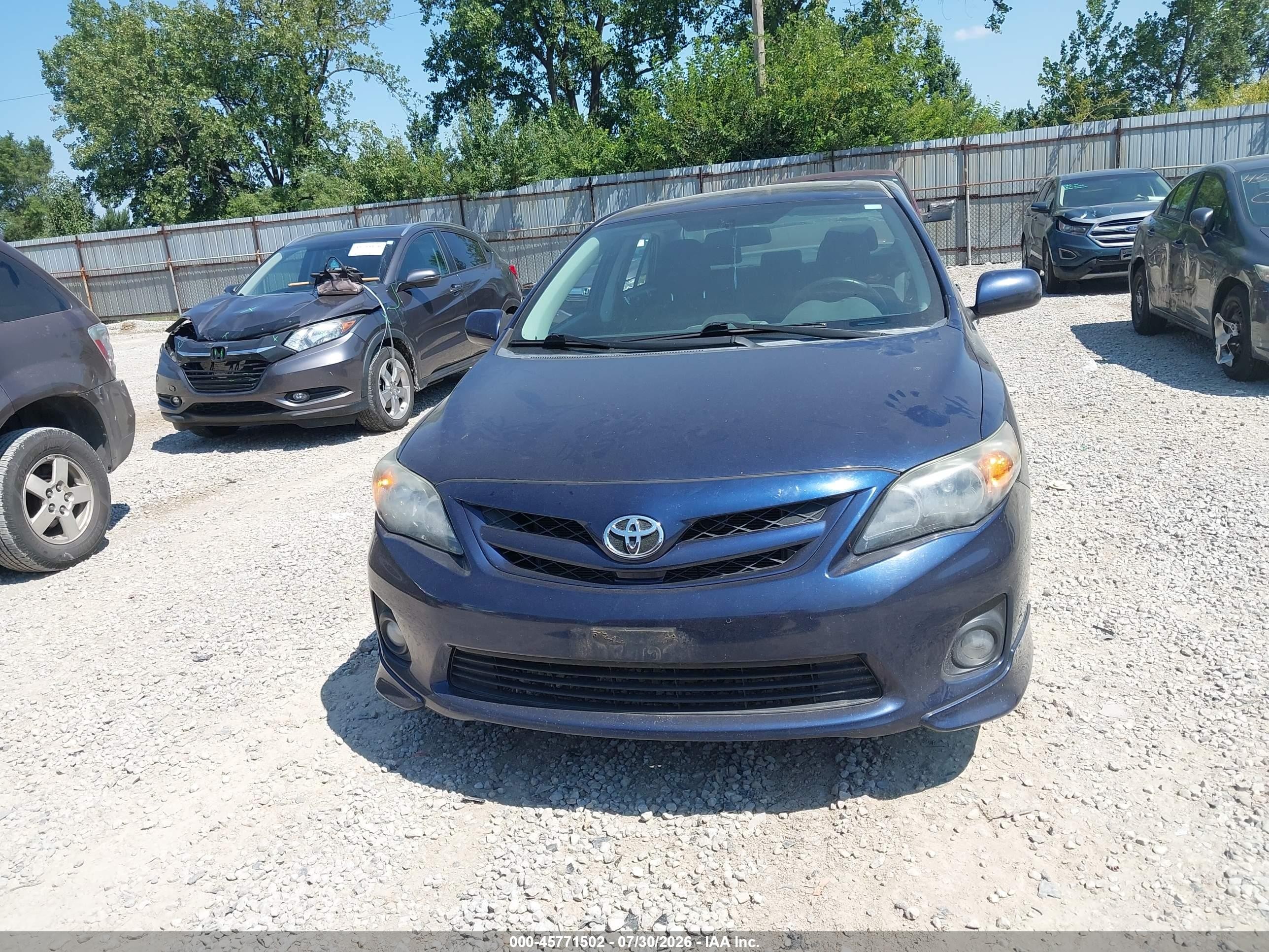 2013 Toyota Corolla S Blue vin: 2T1BU4EE3DC988959