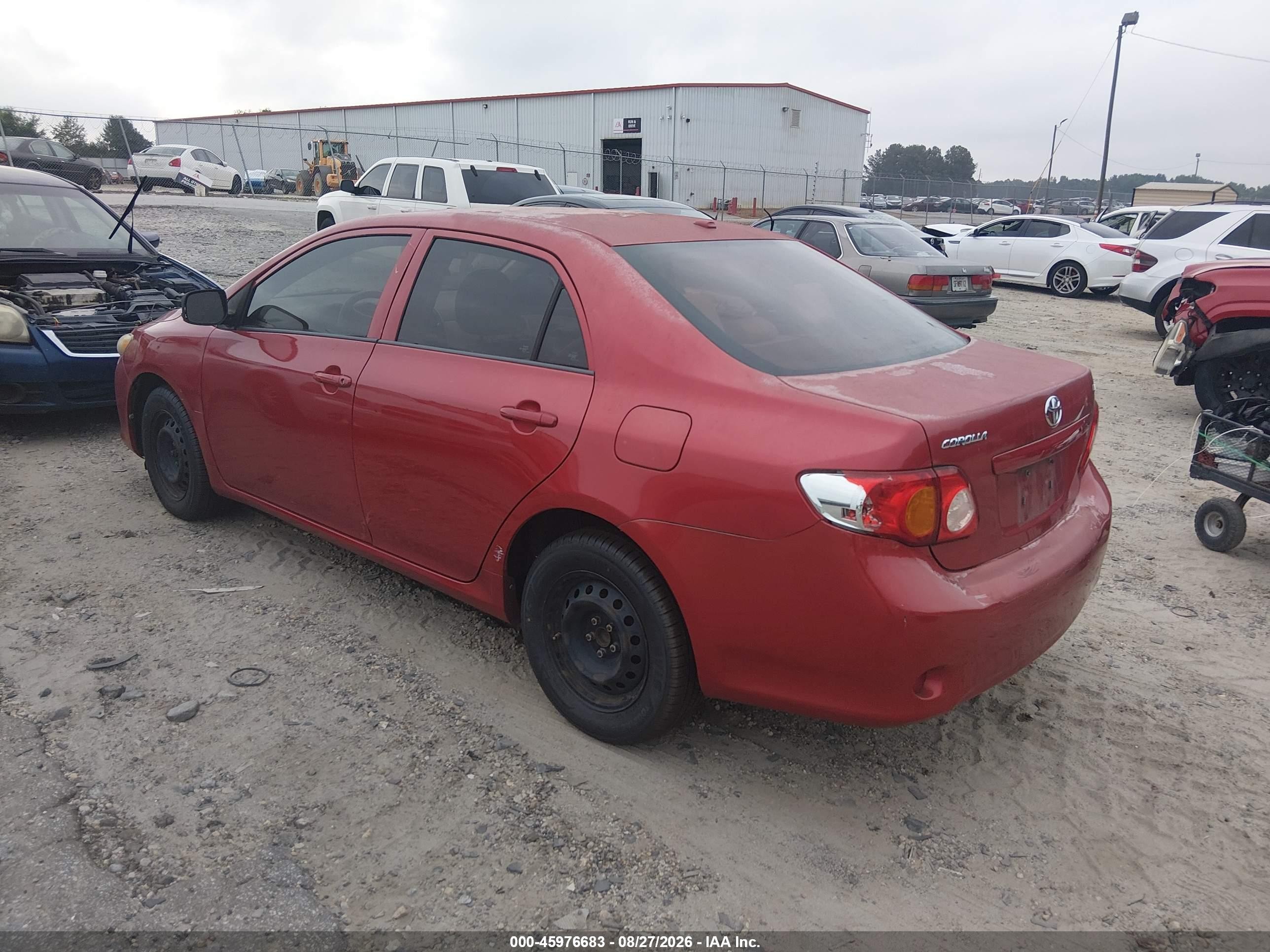 2010 Toyota Corolla Le Red vin: 2T1BU4EE4AC238661