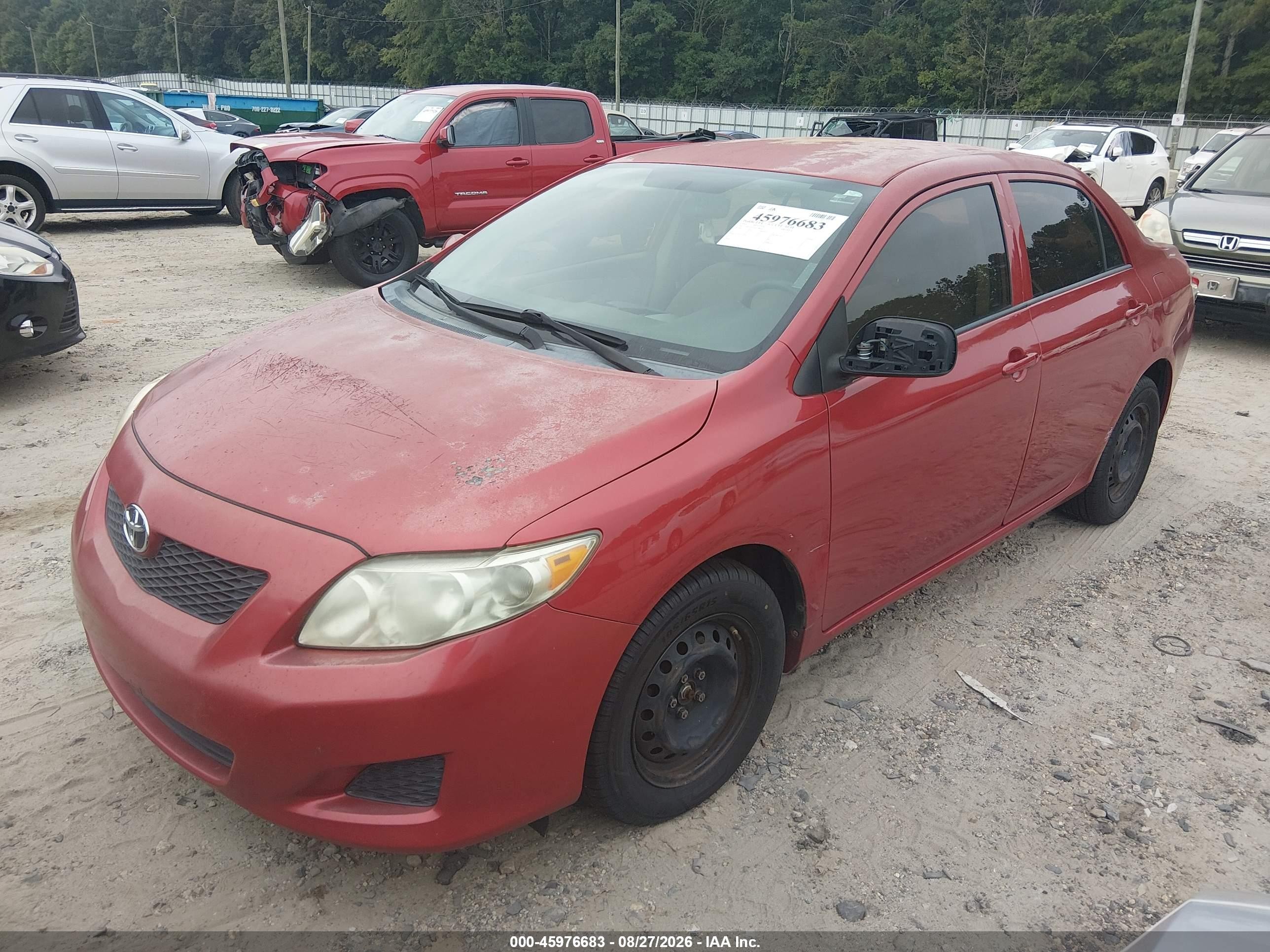 2010 Toyota Corolla Le Red vin: 2T1BU4EE4AC238661