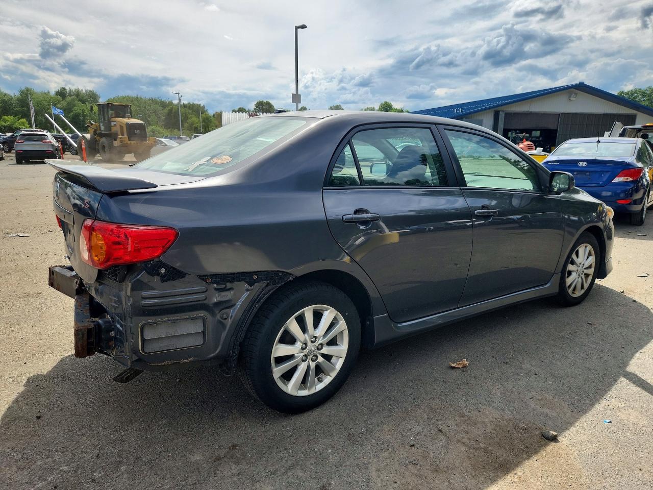 2010 Toyota Corolla S Gray vin: 2T1BU4EE4AC244881