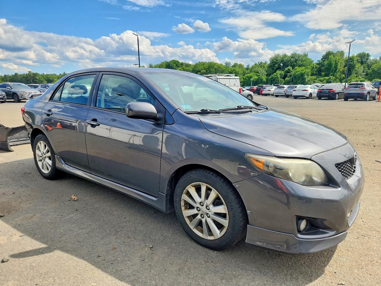 2010 Toyota Corolla S Gray vin: 2T1BU4EE4AC244881