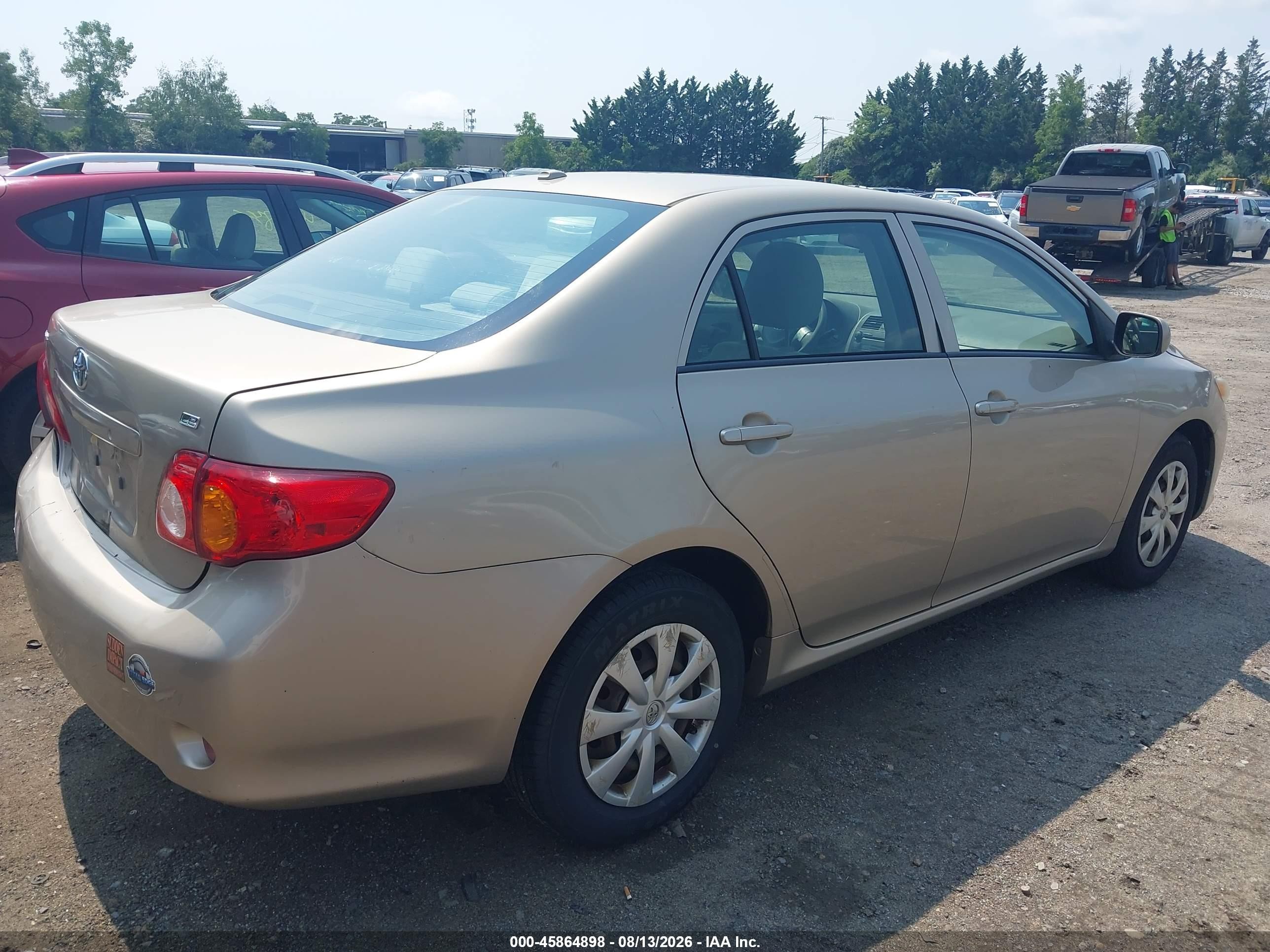 2010 Toyota Corolla Le Gold vin: 2T1BU4EE4AC263933