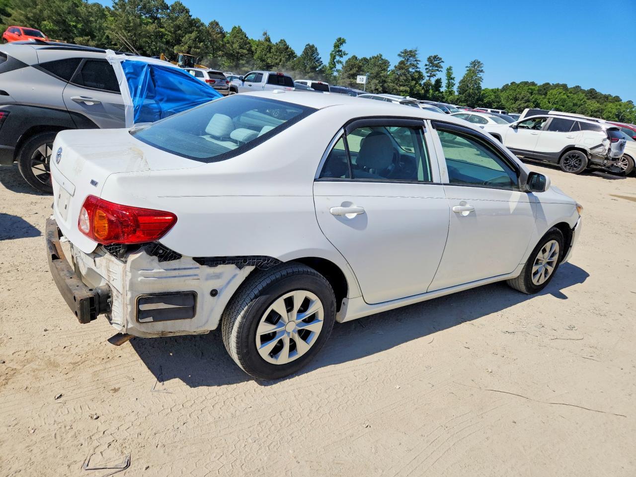 2010 Toyota Corolla Le White vin: 2T1BU4EE4AC276410
