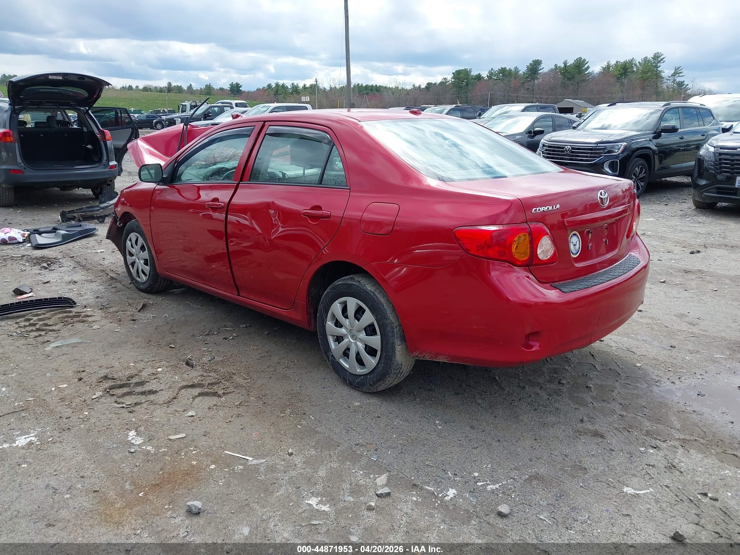 2010 Toyota Corolla Le Red vin: 2T1BU4EE4AC279372