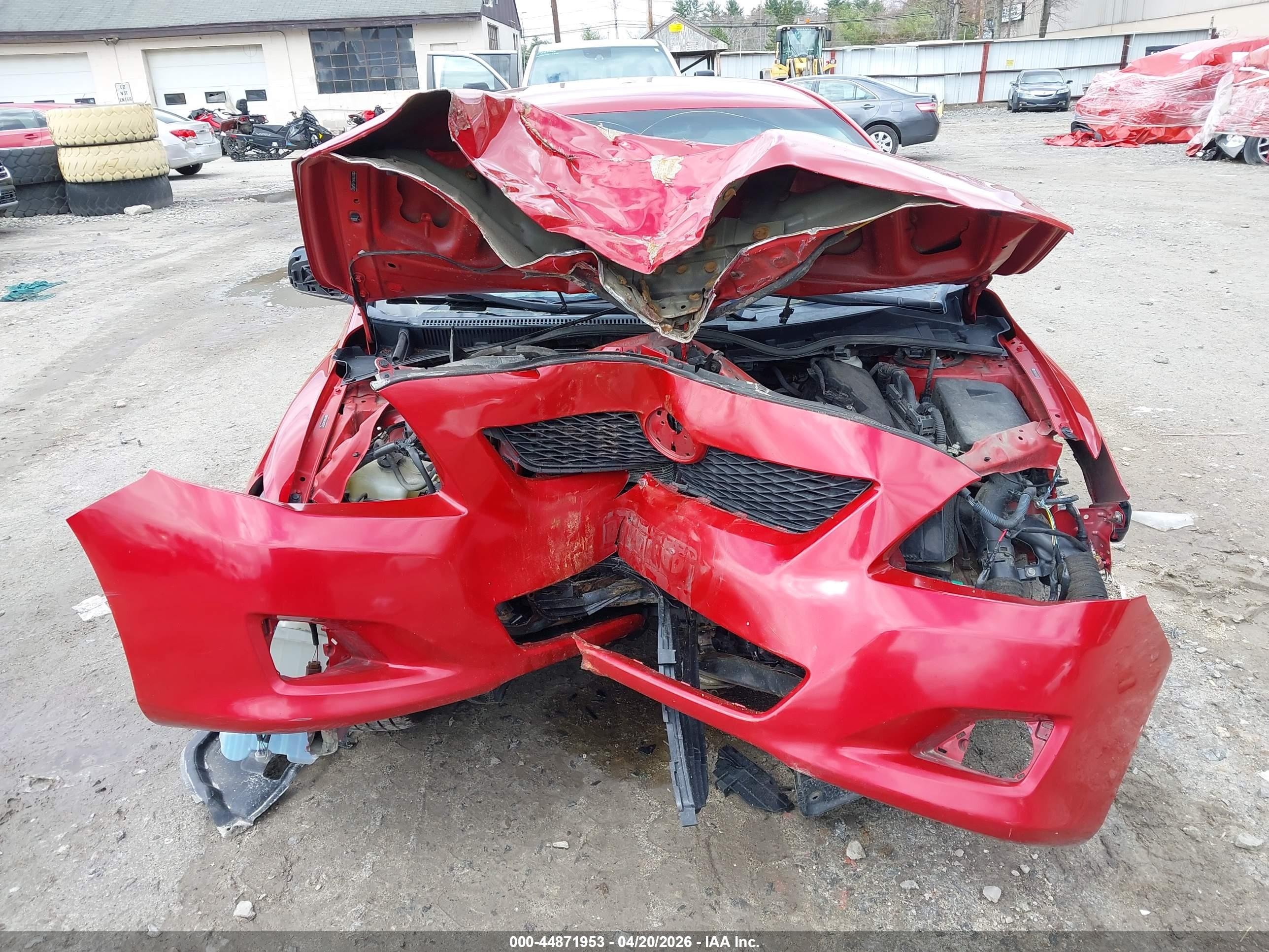 2010 Toyota Corolla Le Red vin: 2T1BU4EE4AC279372